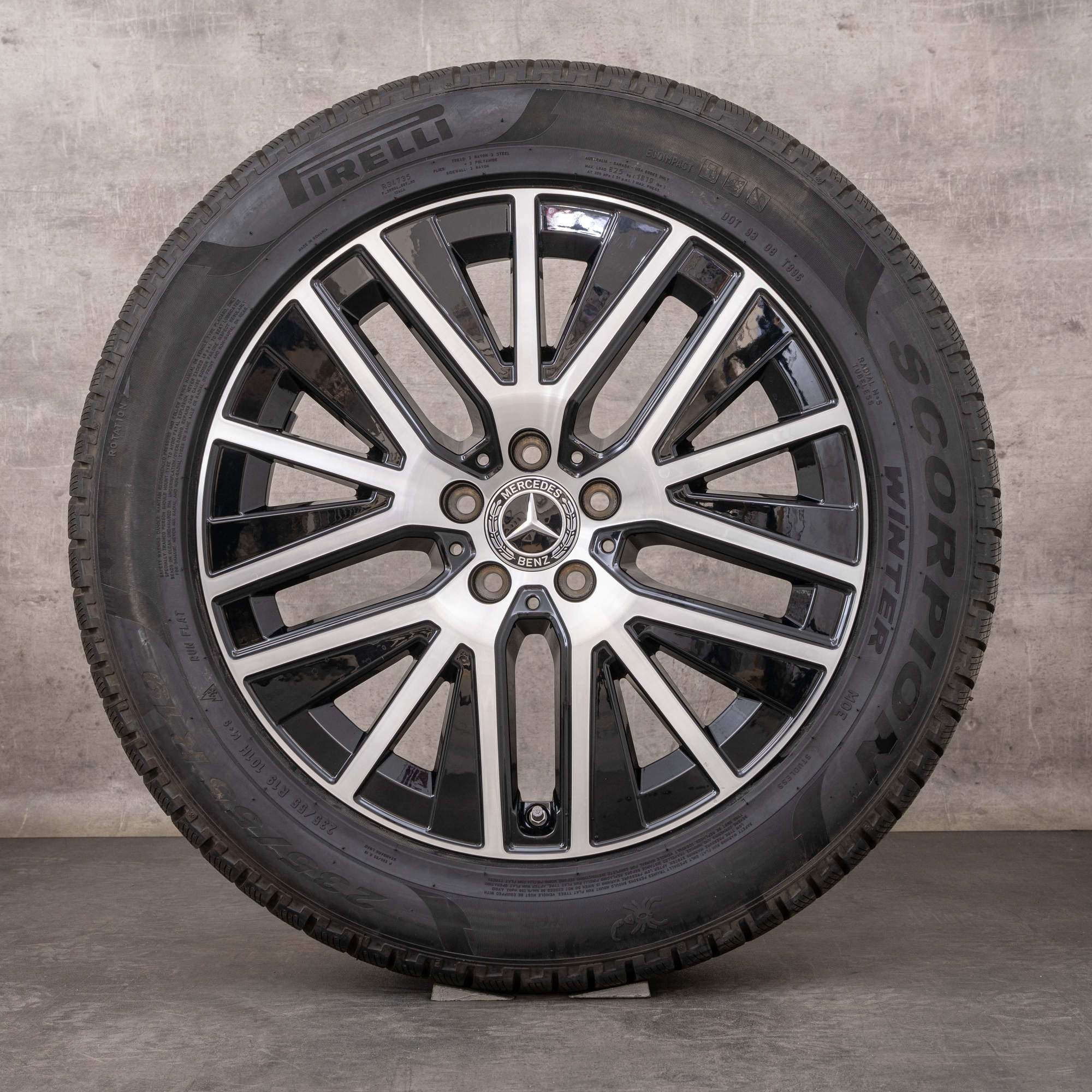 Alkuperäiset Mercedes Benz GLC & 43 AMG talvirenkaat 19 tuuman C253 X253 vanteet A2534014900 musta kiillotettu