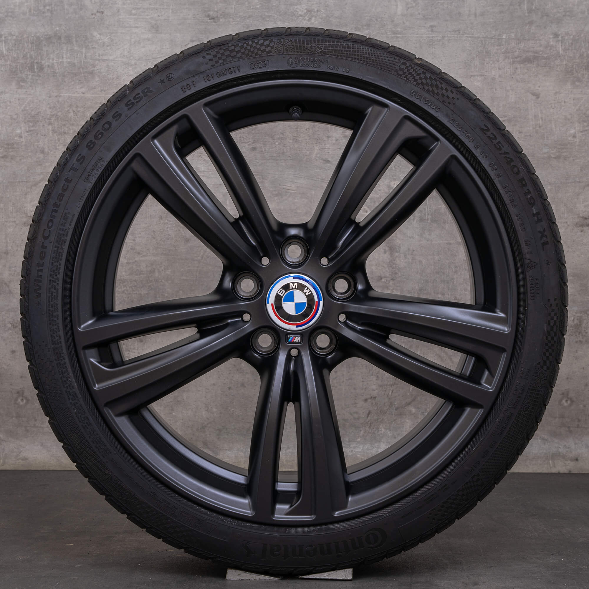 OEM BMW 3 series 4 rims 19 inch F30 F31 F32 F33 F36 Gran Coupe summer wheels styling 442 M 7852493 7852494 black matt