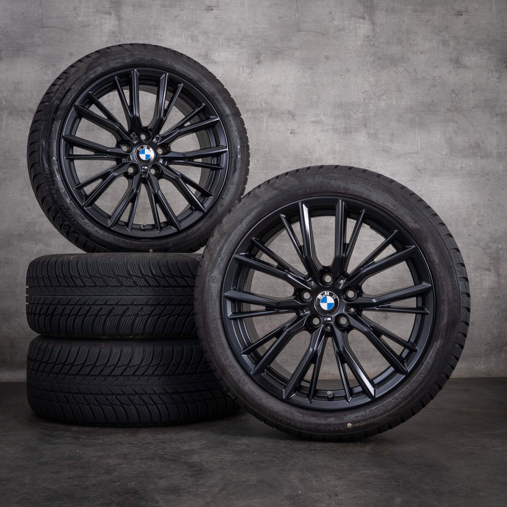 Original BMW 3er Winterräder 18 Zoll G20 G21 Felgen Styling 796 M 6885305 jet black matt