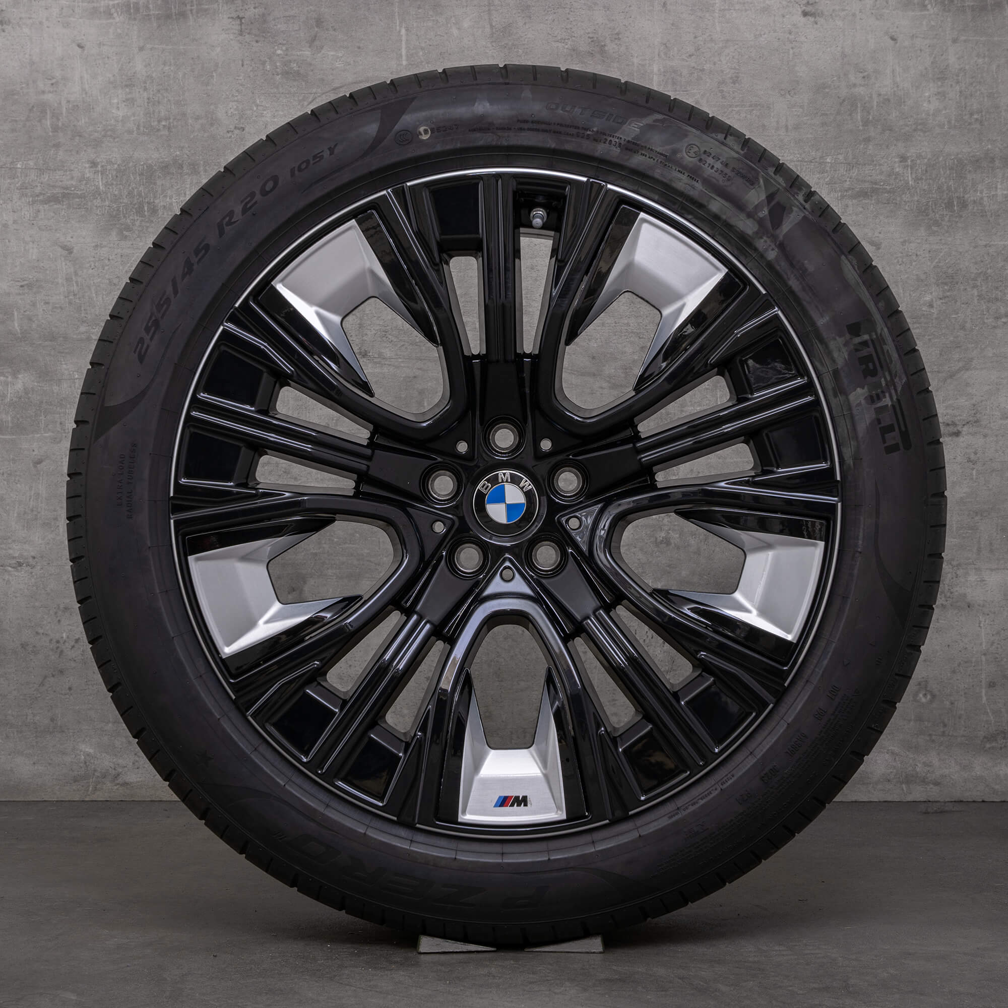 Original BMW X3 Winterräder 20 Zoll G45 Felgen Styling 906 5A6F115 5A6F116 schwarz glanzgedreht