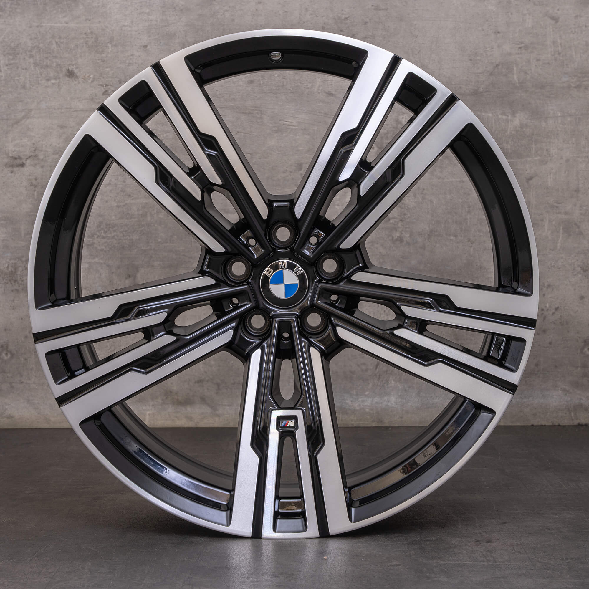 Jantes originais BMW Série 7 i7 de 21 polegadas G70 Styling 908 M 5A19DF0 5A19DF1 preto brilhante torneadas