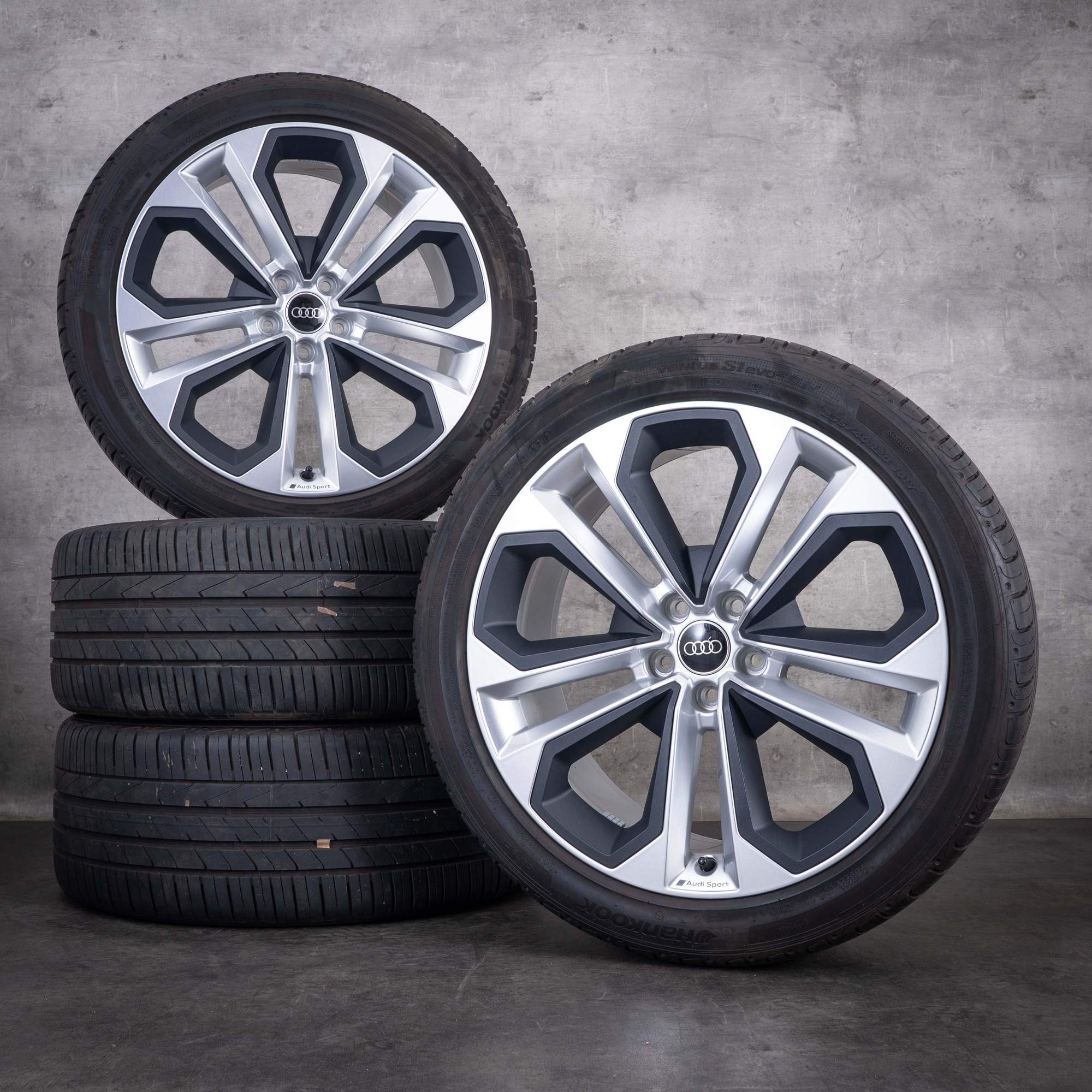 Original Audi Q3 RSQ3 & Sportback Felgen 20 Zoll F3 Sommerräder 83A601025E silber glanz grau matt