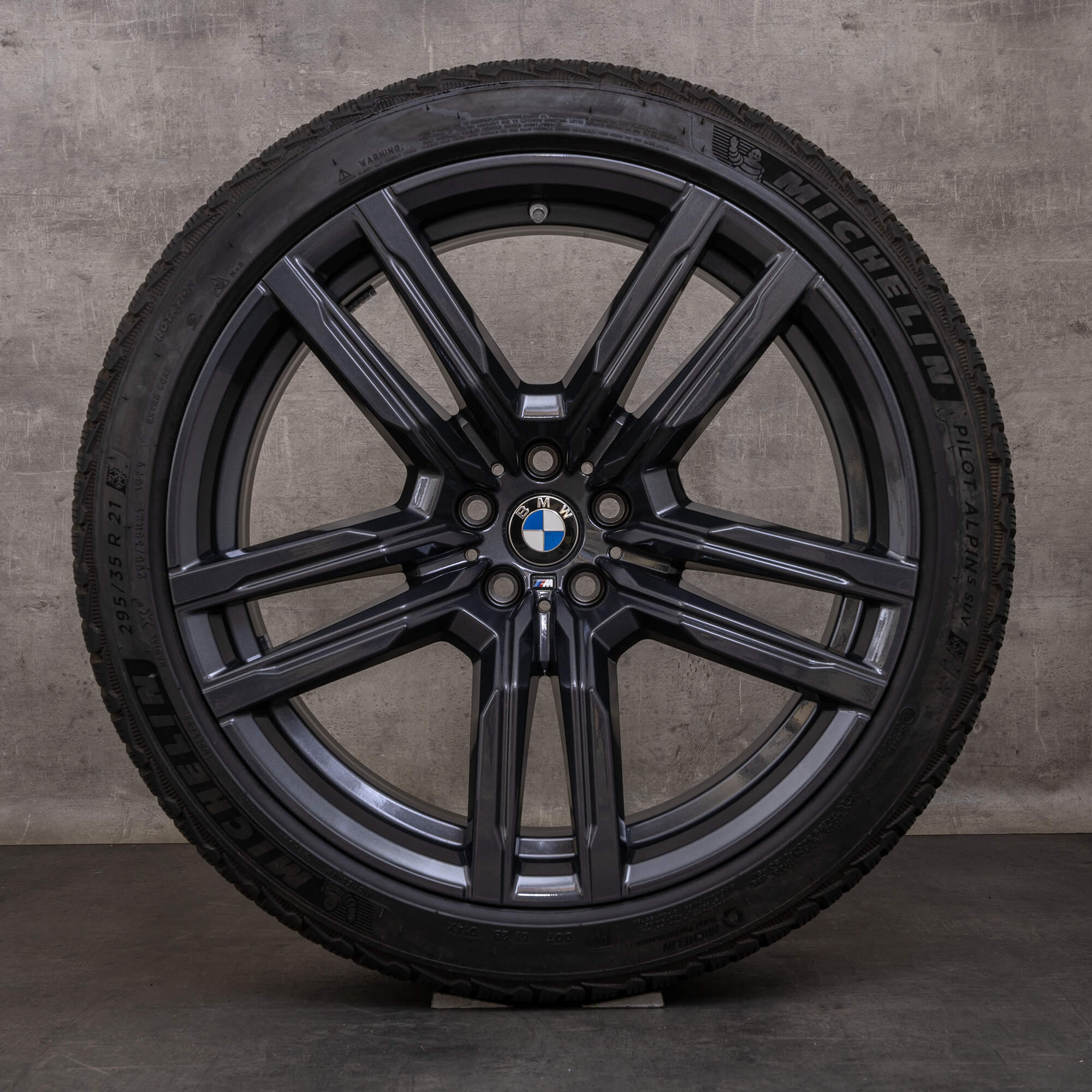 Alkuperäiset BMW X5M X6M talvirenkaat 21 tuuman F95 F96 vanteet styling 808 M 8090794 8090795 orbit grey gloss