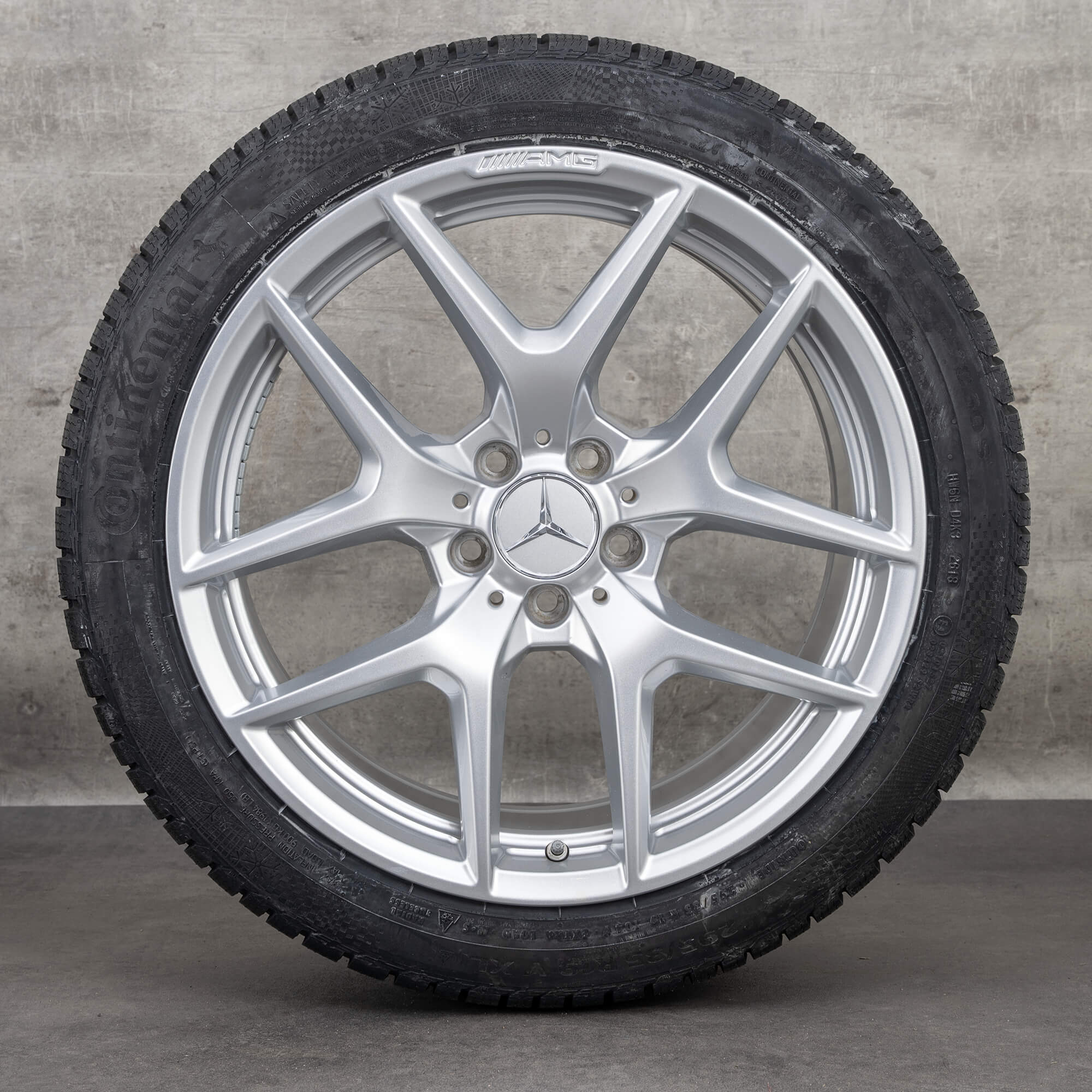 Alkuperäiset Mercedes Benz AMG GT talvirenkaat 19 tuuman C190 R190 vanteet A1904010300 A1904010400 hopea