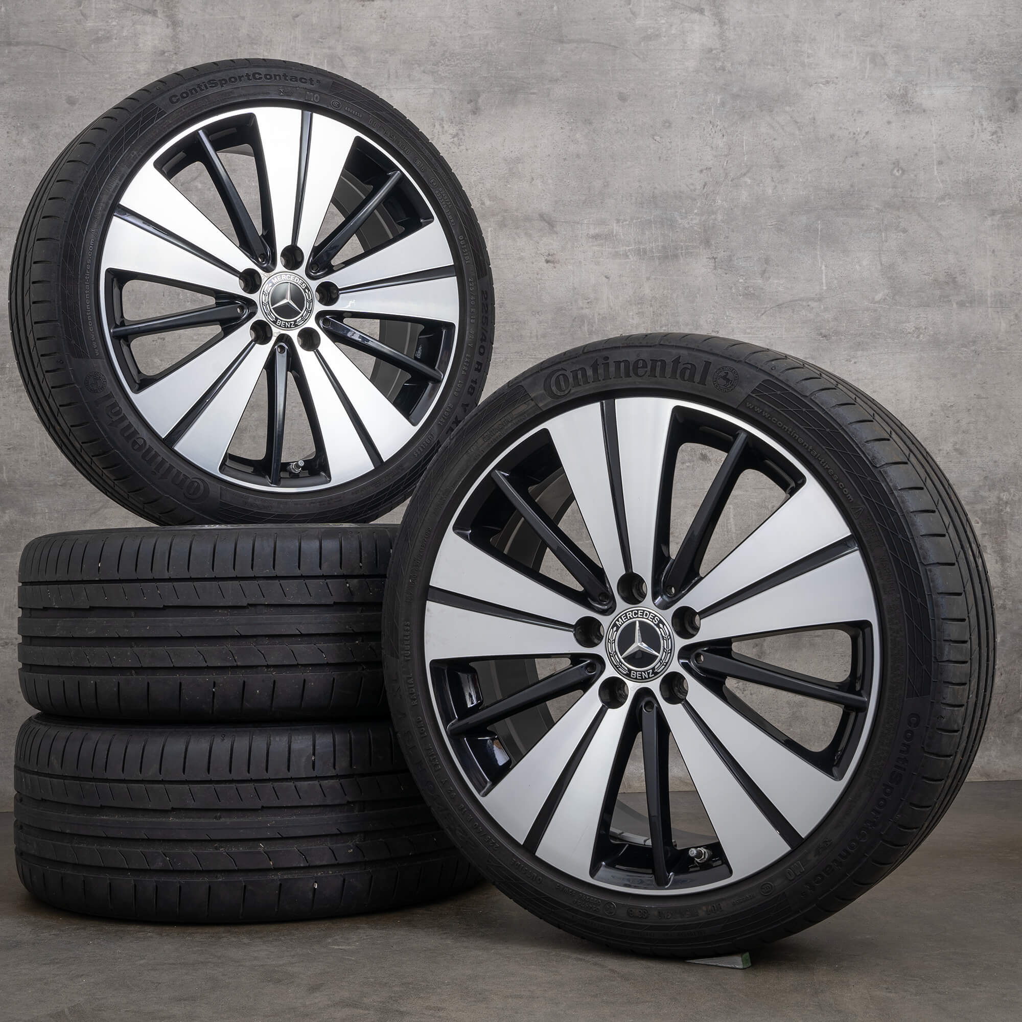 Mercedes AB classe W176 W246 CLA W117 rodas de verão jantes 18 polegadas pneus
