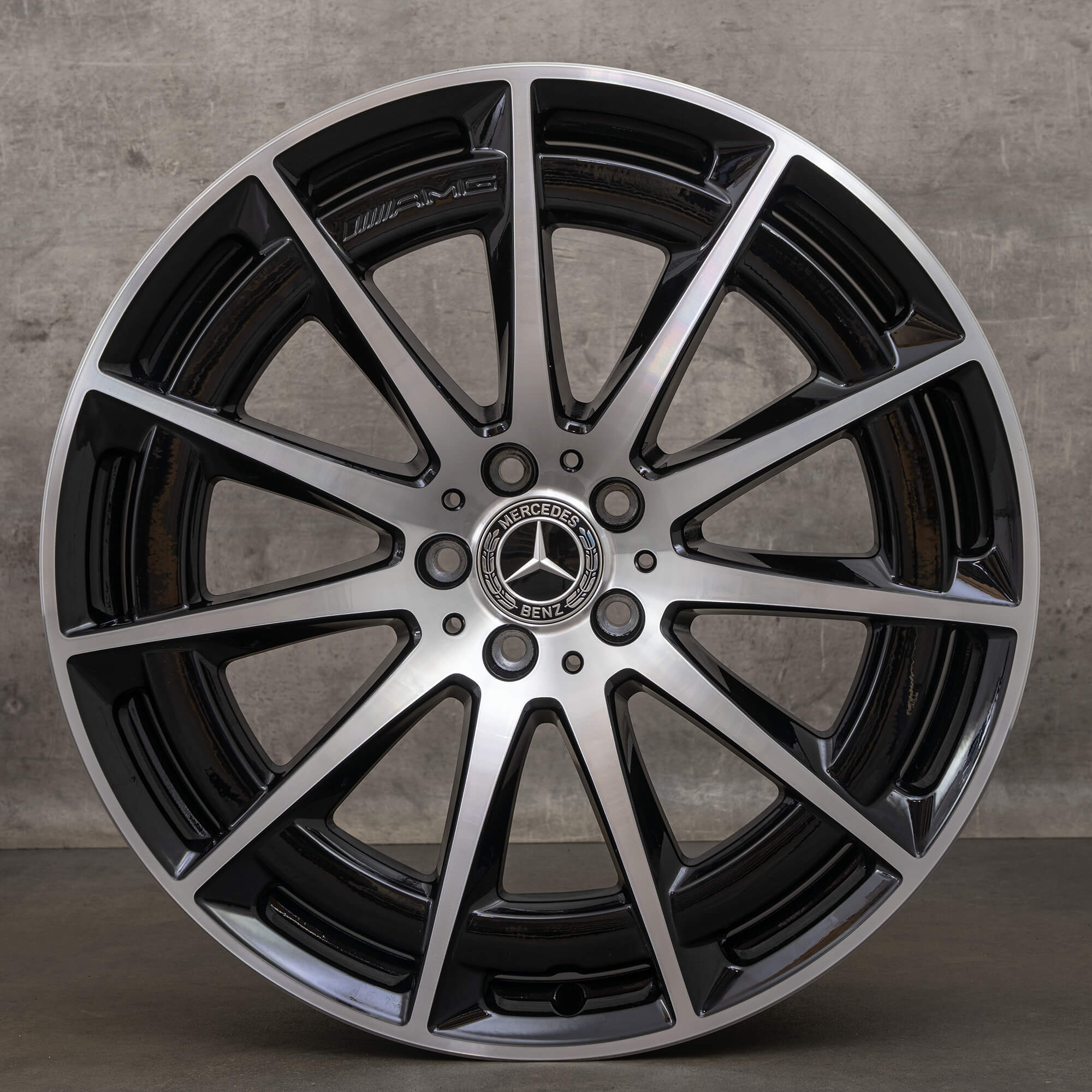 Original AMG Mercedes Benz EQS V297 21 pouces jantes A2974011400 noir brillant