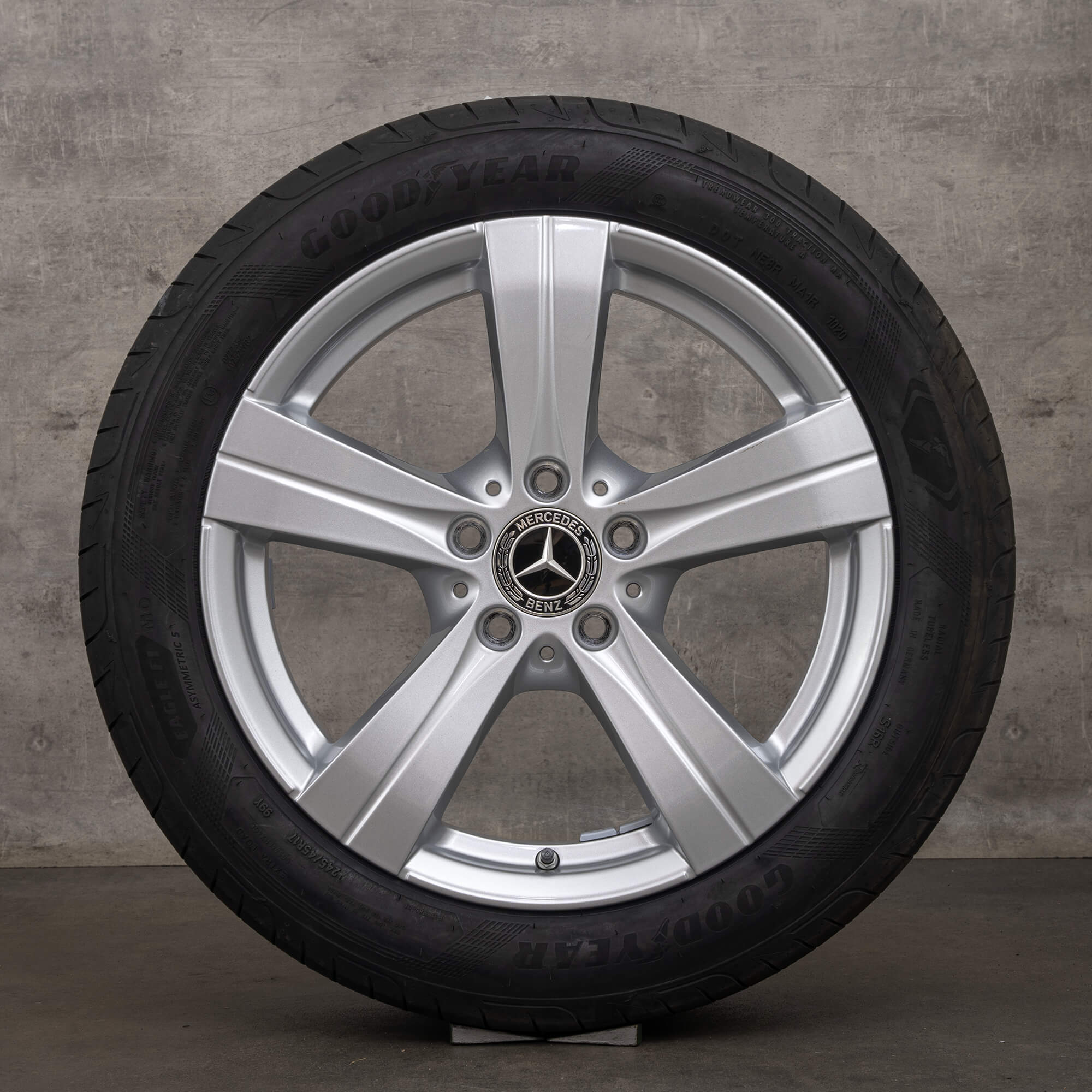 OEM Mercedes Benz C-Class rims 17 inch W206 S206 summer wheels A2064017200 silver