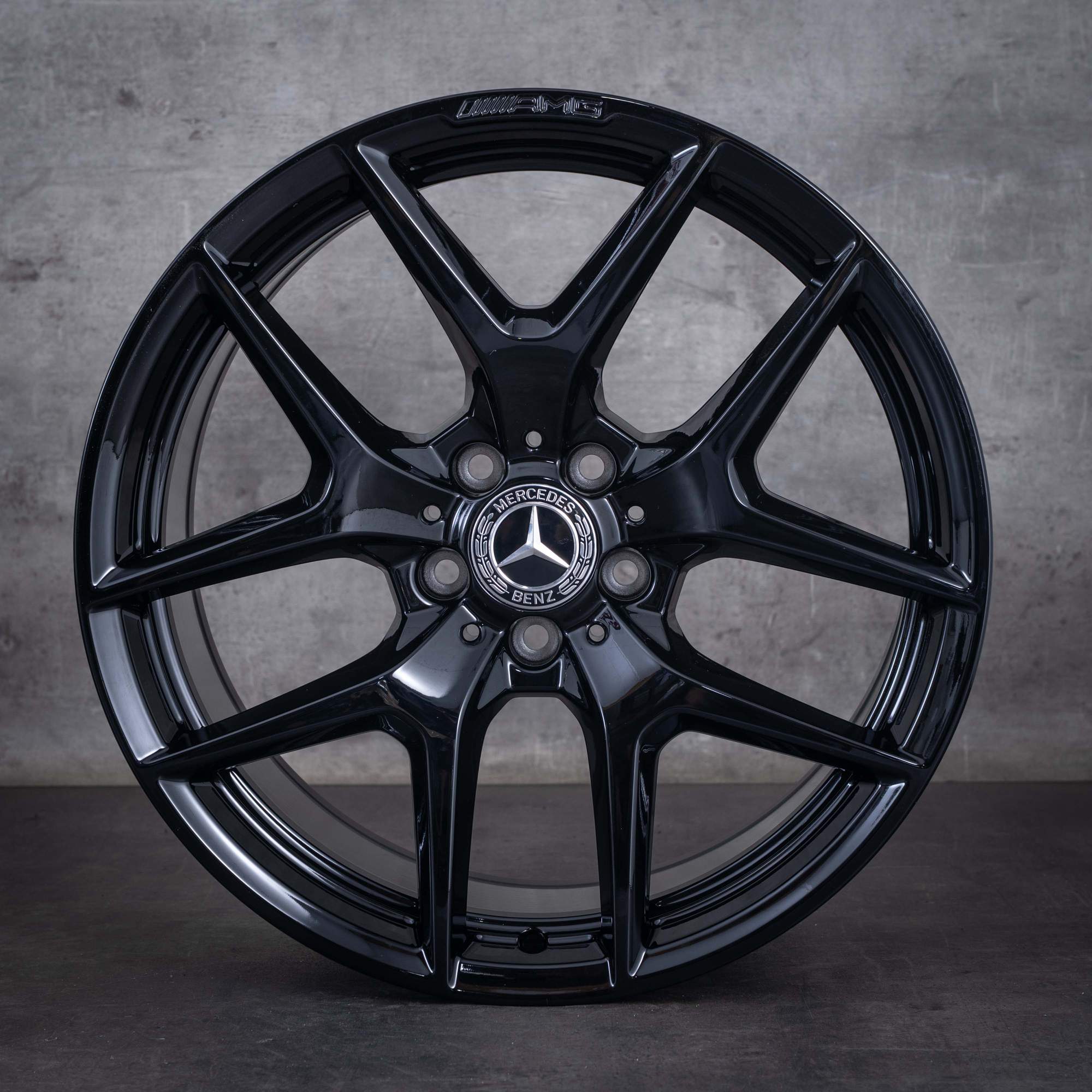 Original Mercedes Benz AMG GT Felgen 19 Zoll C190 R190 A1904010300 A1904010400 schwarz glanz