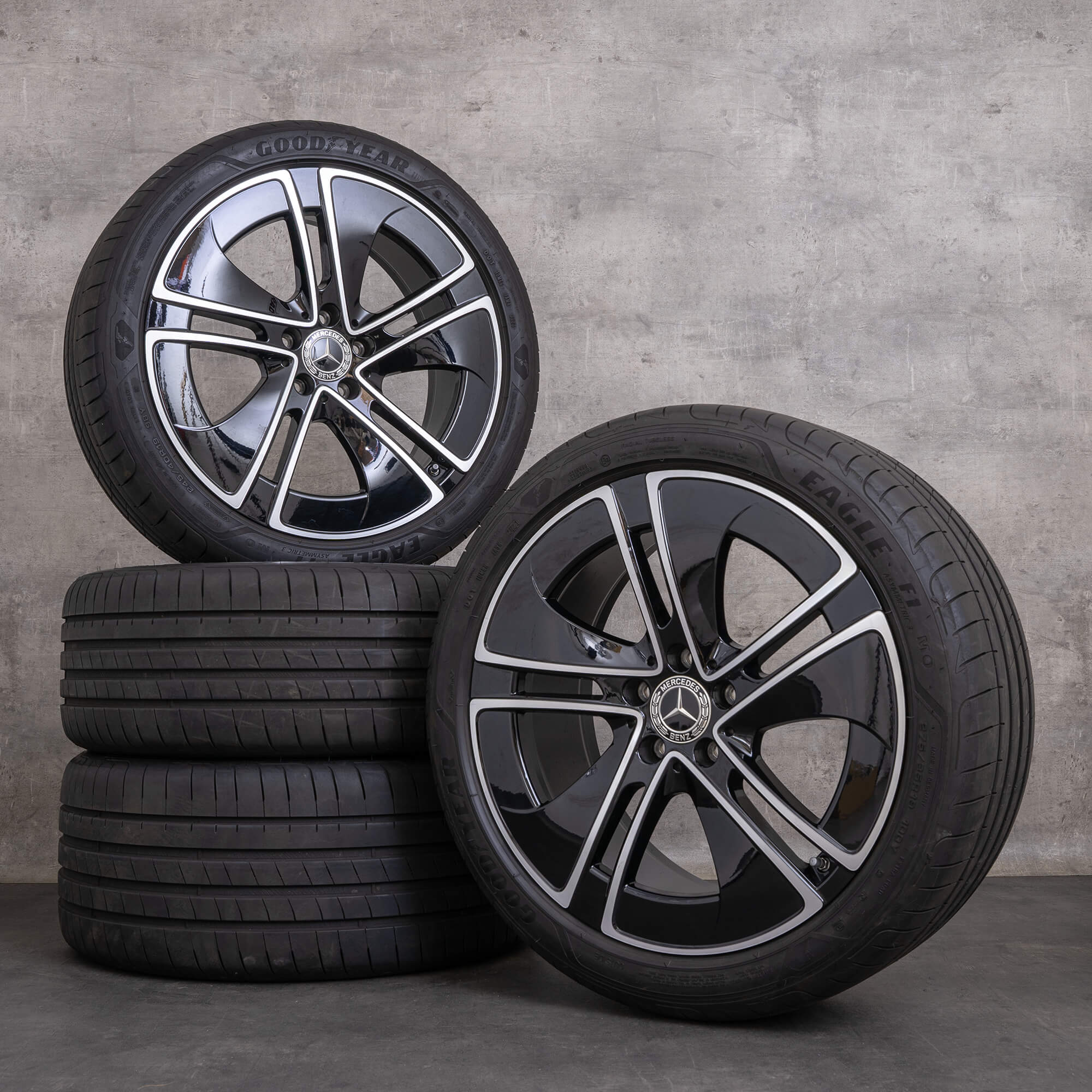 OEM Mercedes Benz CLE Winterrder 19 inch A236 C236 rims A2364014100 A2364014300 black glossy turned