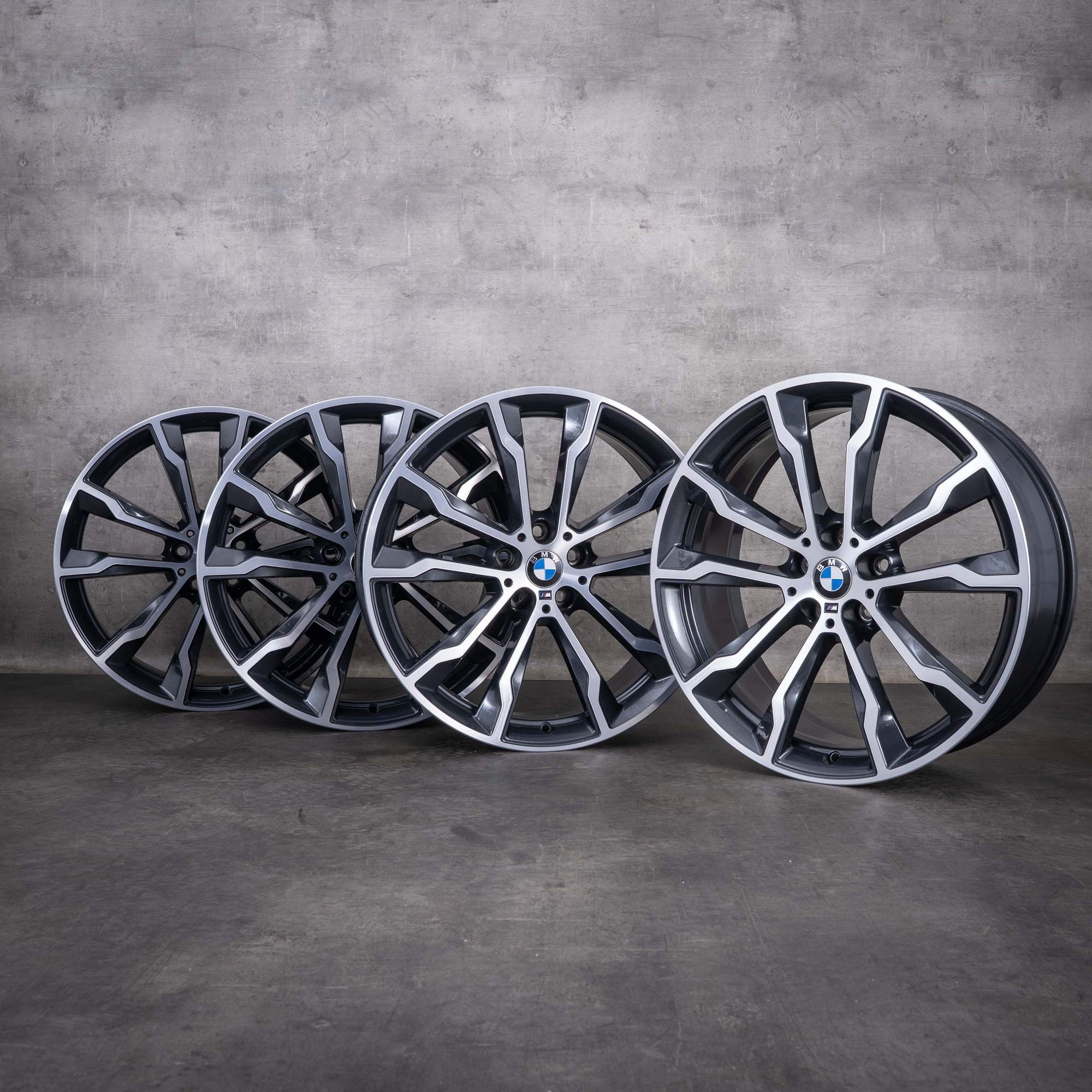 Jantes d'origine BMW X3 X4 20 pouces G01 G02 Styling 699 M 8010268 8010269 gris orbite jantes diamantées