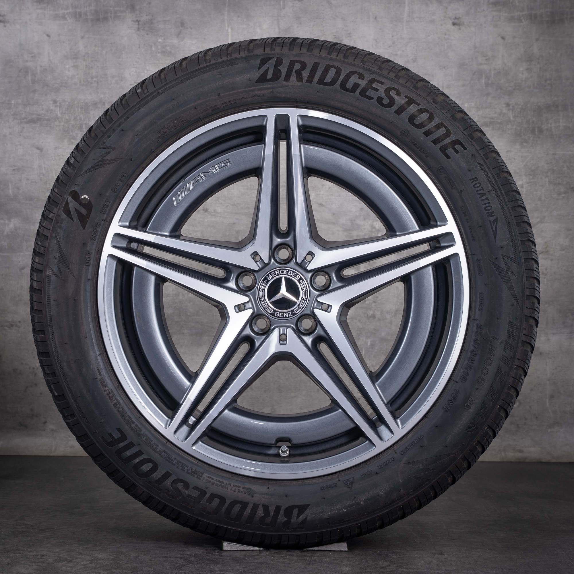OEM Mercedes-Benz EQC AMG 19inch N293 winter wheels rims A2934011400 A2934010700 Himalaya Gray diamond cut