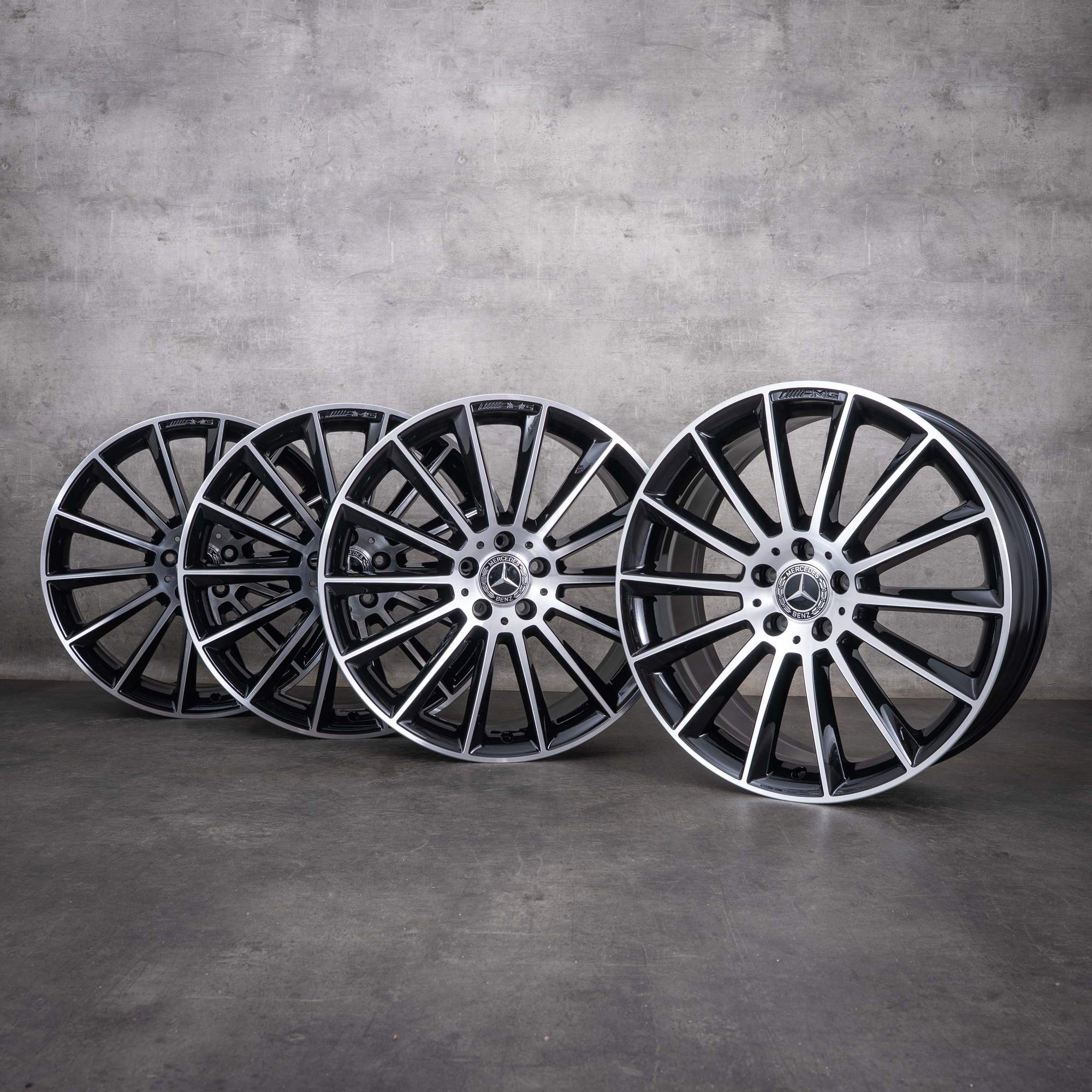 Original Mercedes Benz E-Klasse AMG Felgen 20 Zoll W213 S213 C238 A238 A2134012200 A2134012300 schwarz glanzgedreht NEU