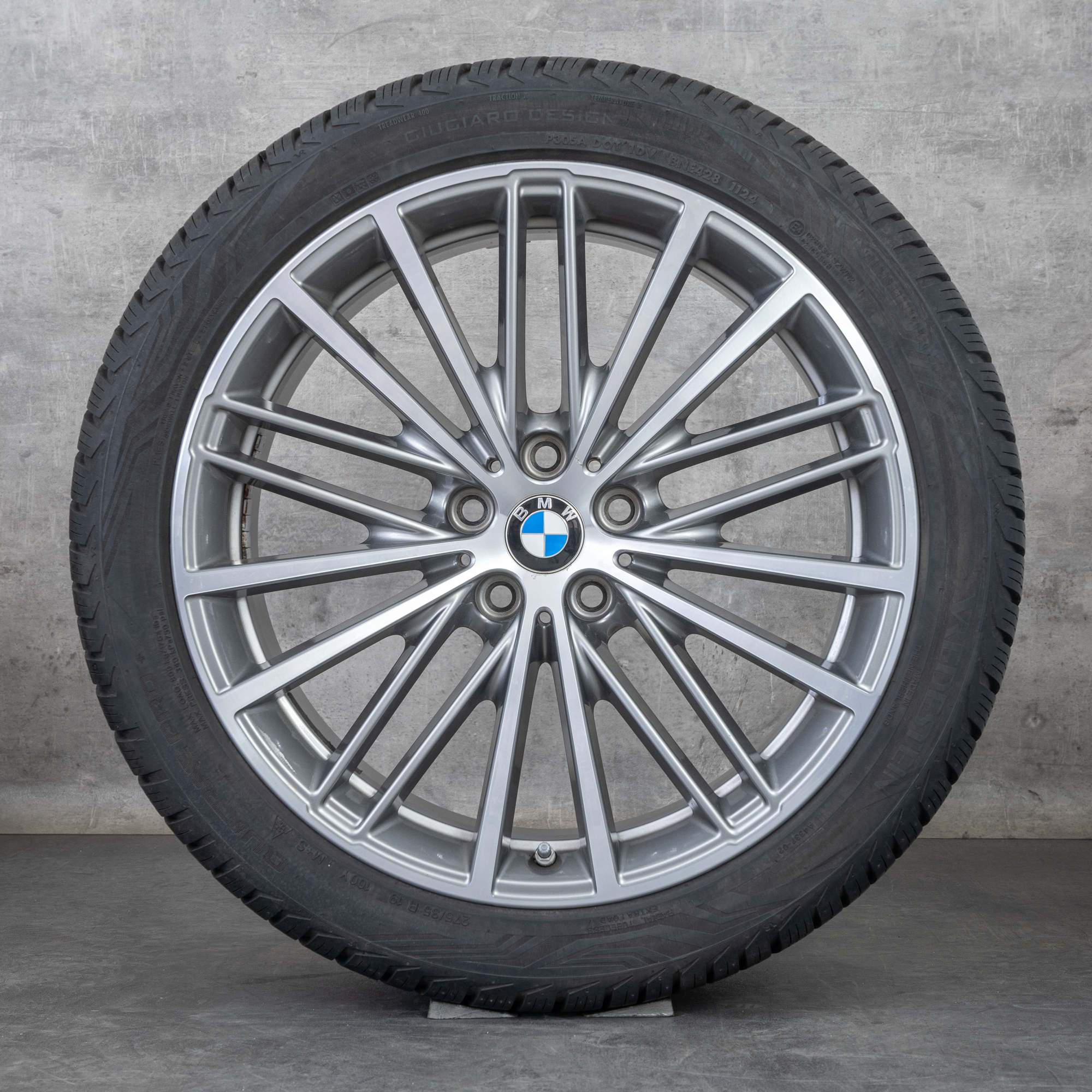 Alkuperäiset BMW 5-sarjan vanteet 19 tuuman G30 G31 all season renkaat styling 635 6863422 6863423 rautaharmaa kiillotettu