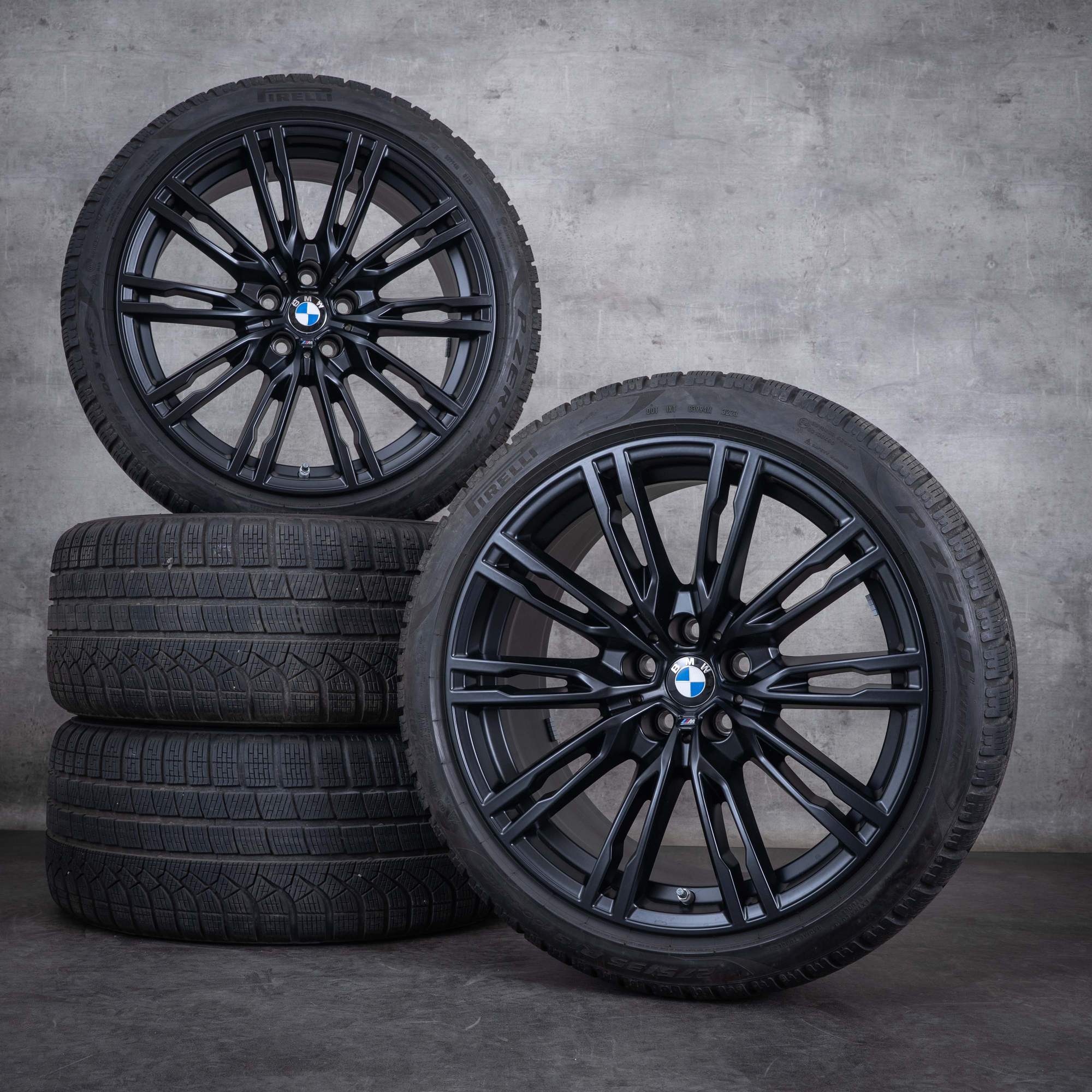 Oem M2 M3 M4 pneus hiver jantes 19 pouces G87 G80 G82 G83 Jantes Styling 829 M 8093844 8093845 jet black matt