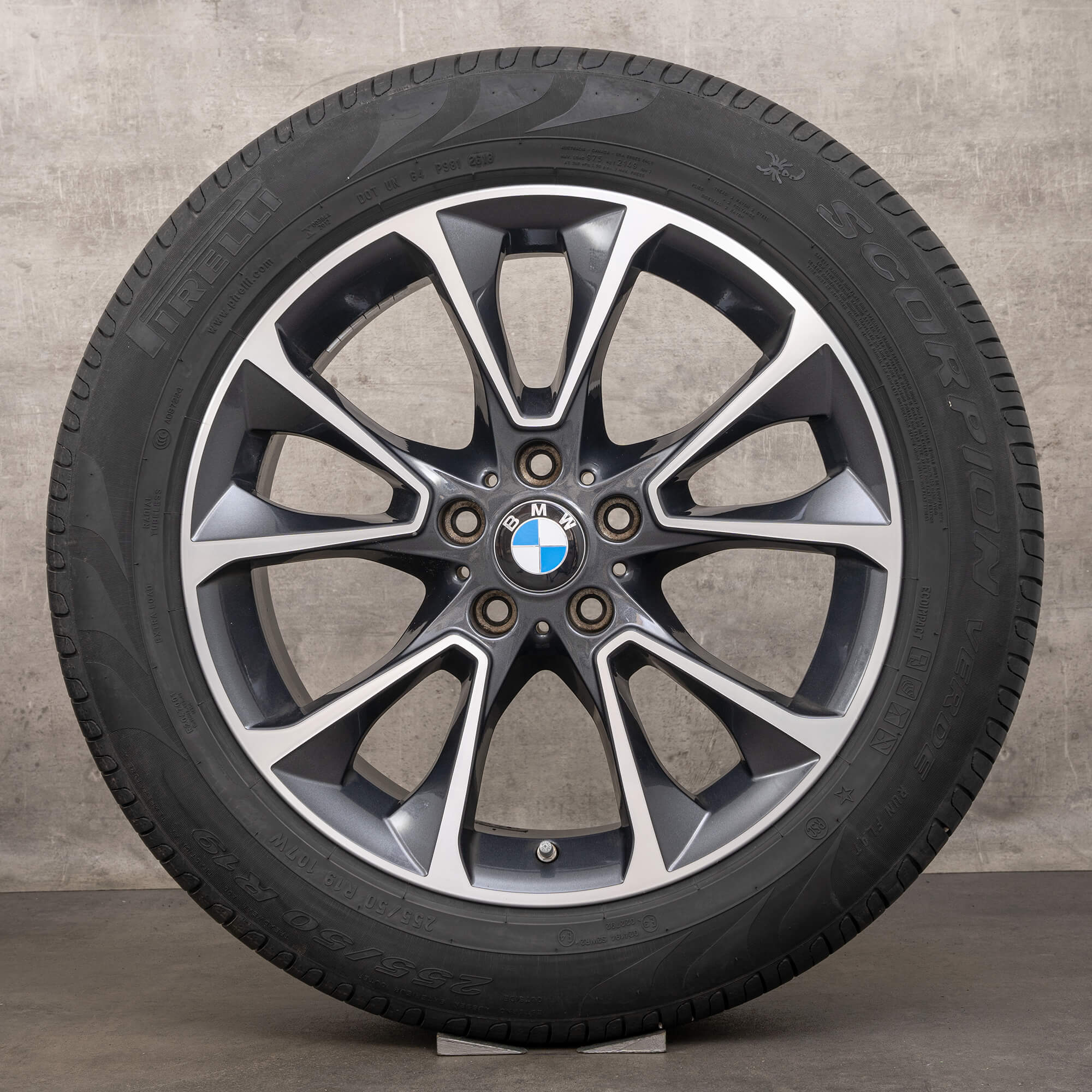 BMW X5 E70 F15 sommarhjul sommardäck 19 tums fälgar styling 449 6853955