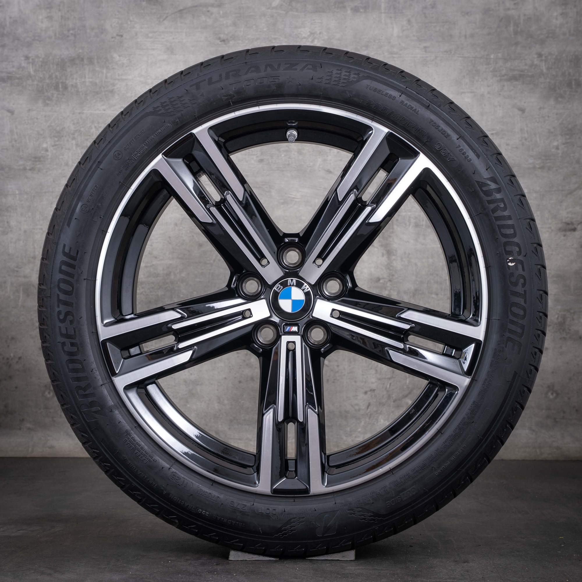 Originální disky BMW řady 2 3 4 18 palců G42 G20 G21 G22 G23 letní kola styl 848 M 8746631 jet black diamond cut