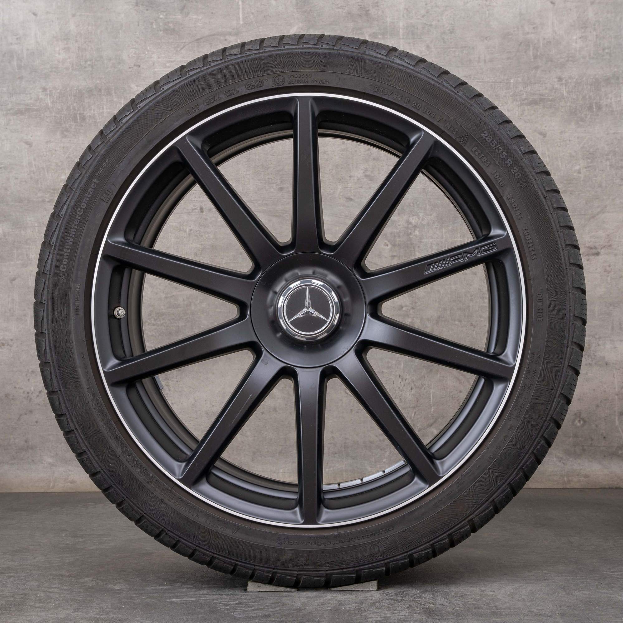 Oem Mercedes Benz Classe S S63 S65 AMG Jantes 20 pouces W222 C217 A217 été A2224010600 A2224010700 noir mat poli