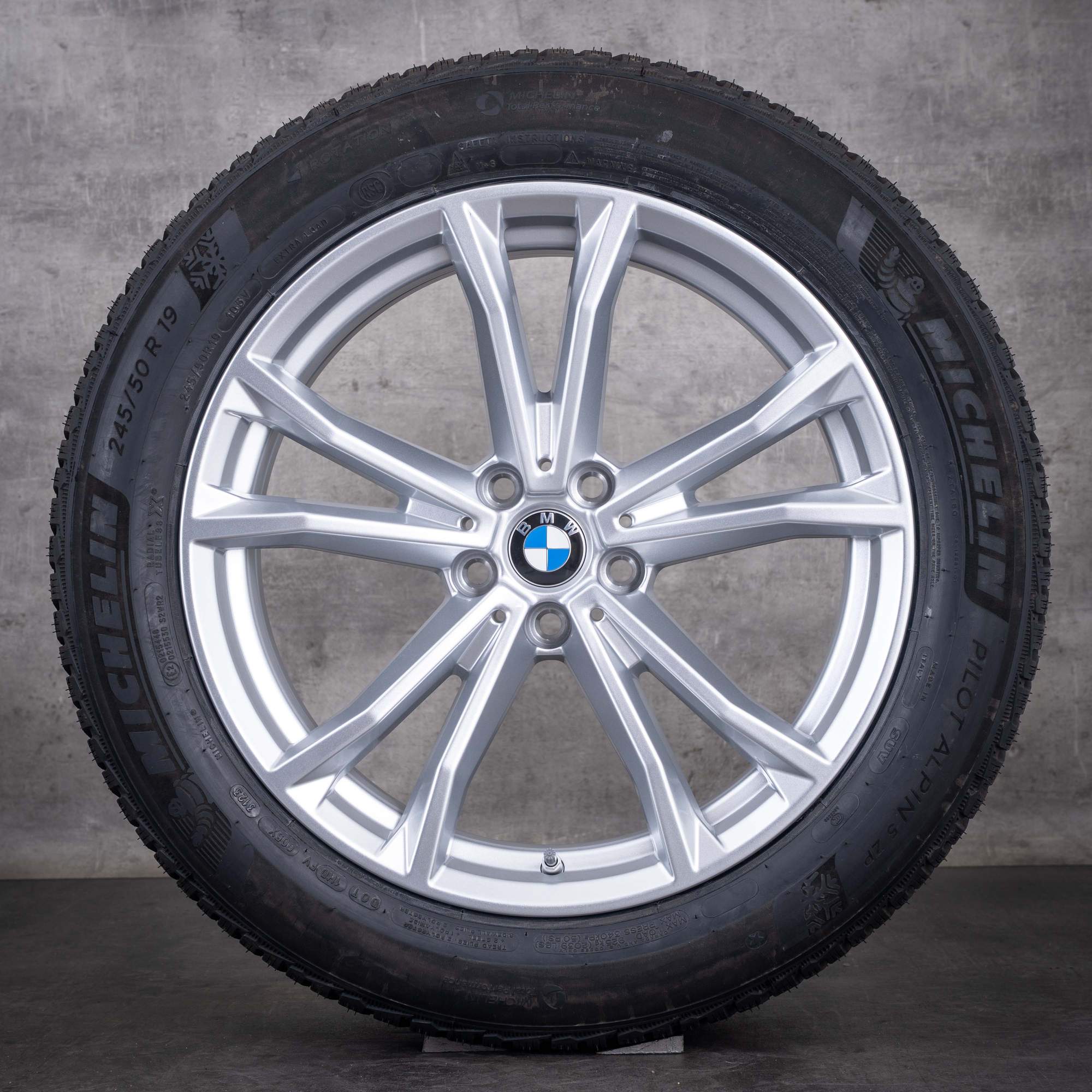 Alkuperäiset BMW 7-sarjan i7 X3 -talvirenkaat 19 tuumaa G70 G45-vanteet Styling 903 5A19DE0 hopea UUDET