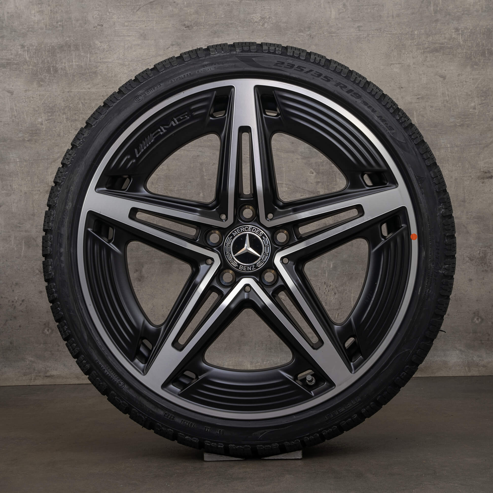 Original Mercedes Benz A-Klasse A35 AMG Winterräder 19 Zoll W177 V177 Felgen A1774014400 schwarz glanzgedreht NEU