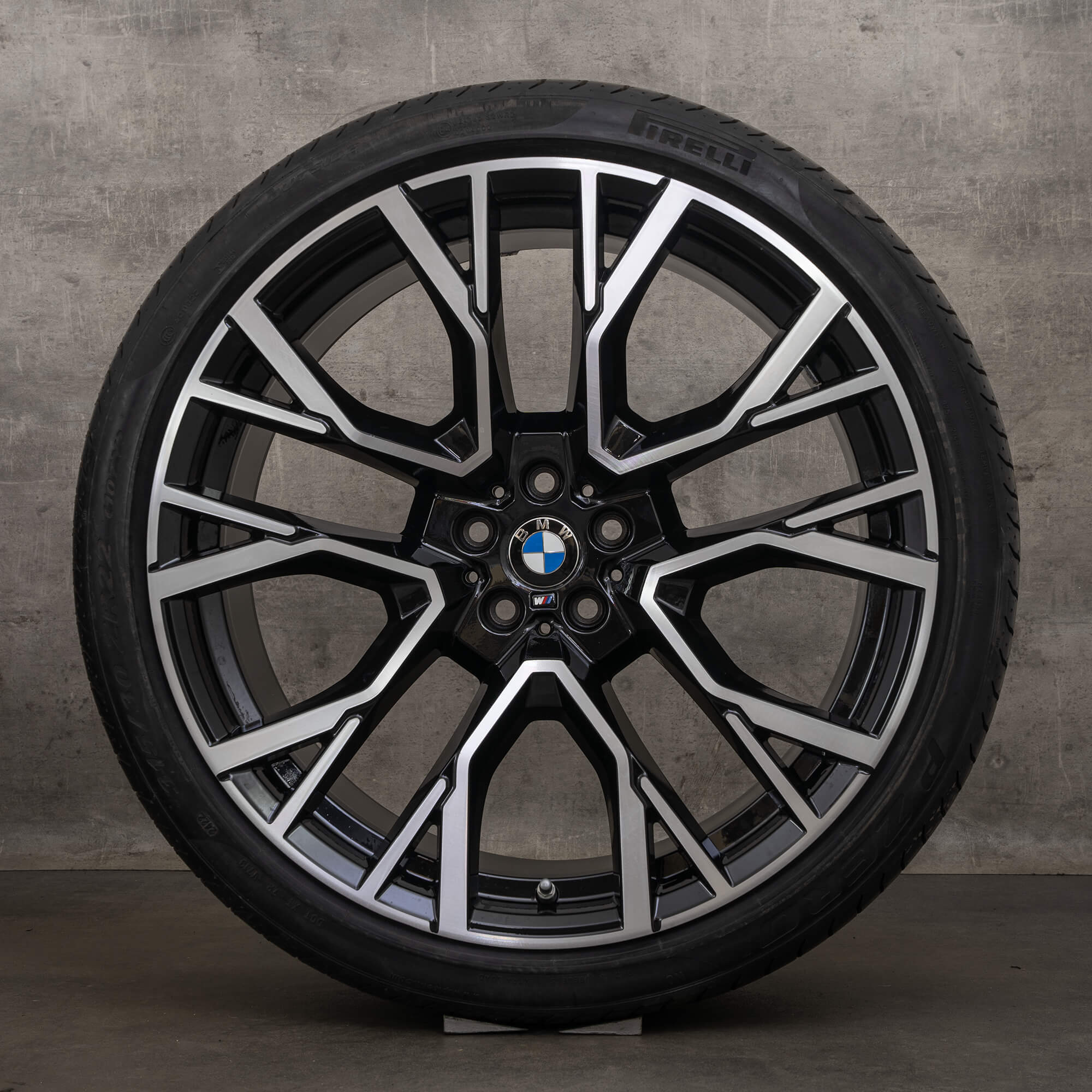 Jantes de inverno BMW X5M X6M originais 21 polegadas F95 F96 jantes estilo 809 M 8090796 8090717 preto brilhante torneado