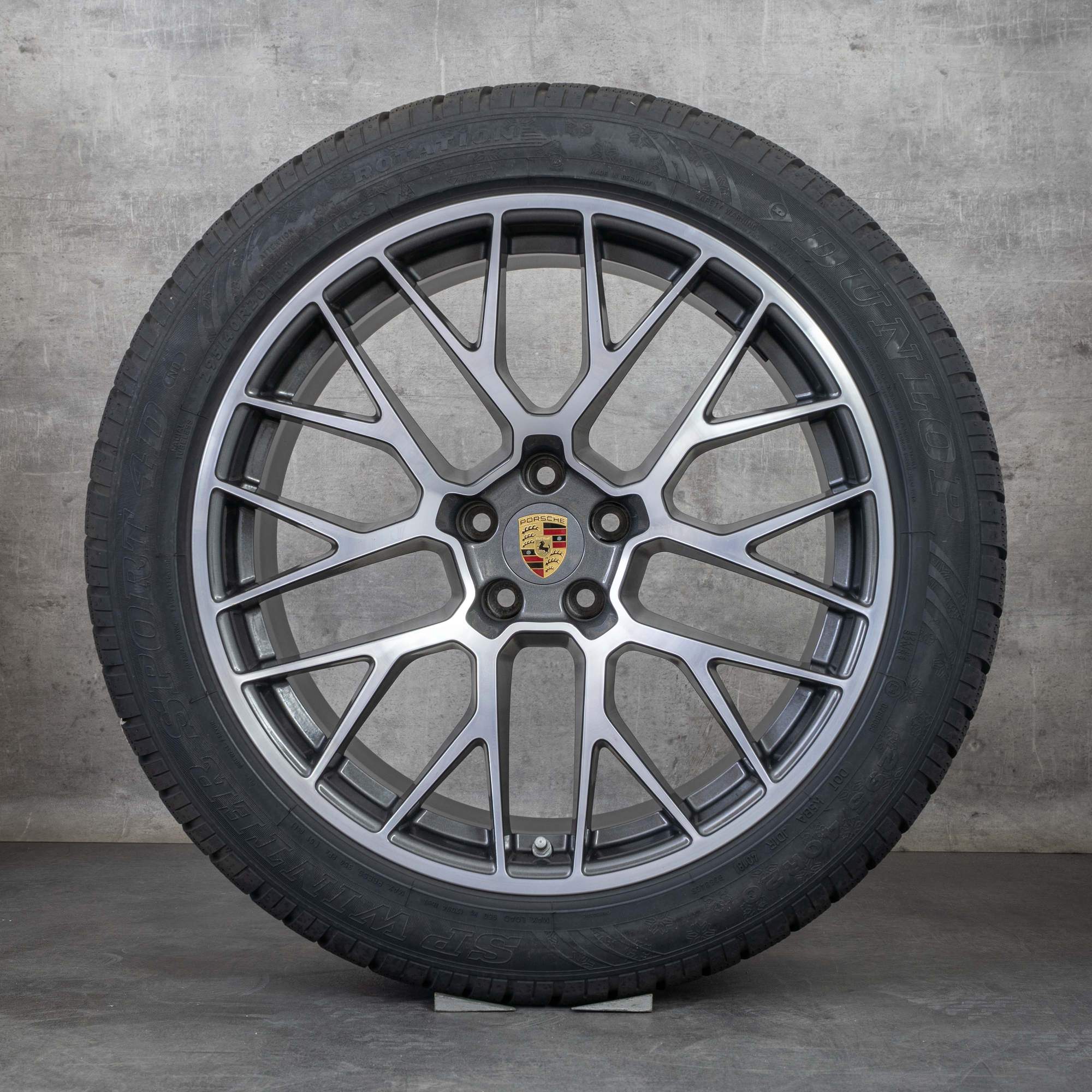 Oryginalne felgi Porsche Macan 20 cali I II letnie koła RS Spyder 95B601025DS 95B601025DT tytanowe polerowane