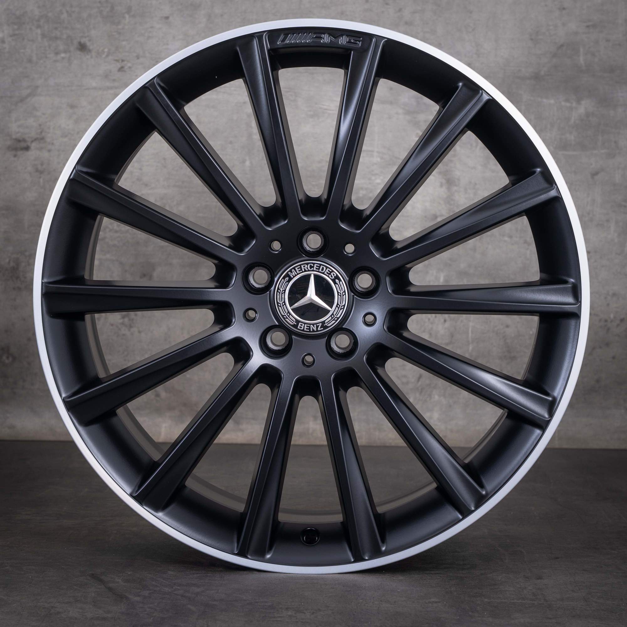 Alkuperäiset Mercedes-Benz GLC 43 AMG -vanteet 20 tuumaa X253 C253 A2534011900 A2534012700 mattamusta diamond cut