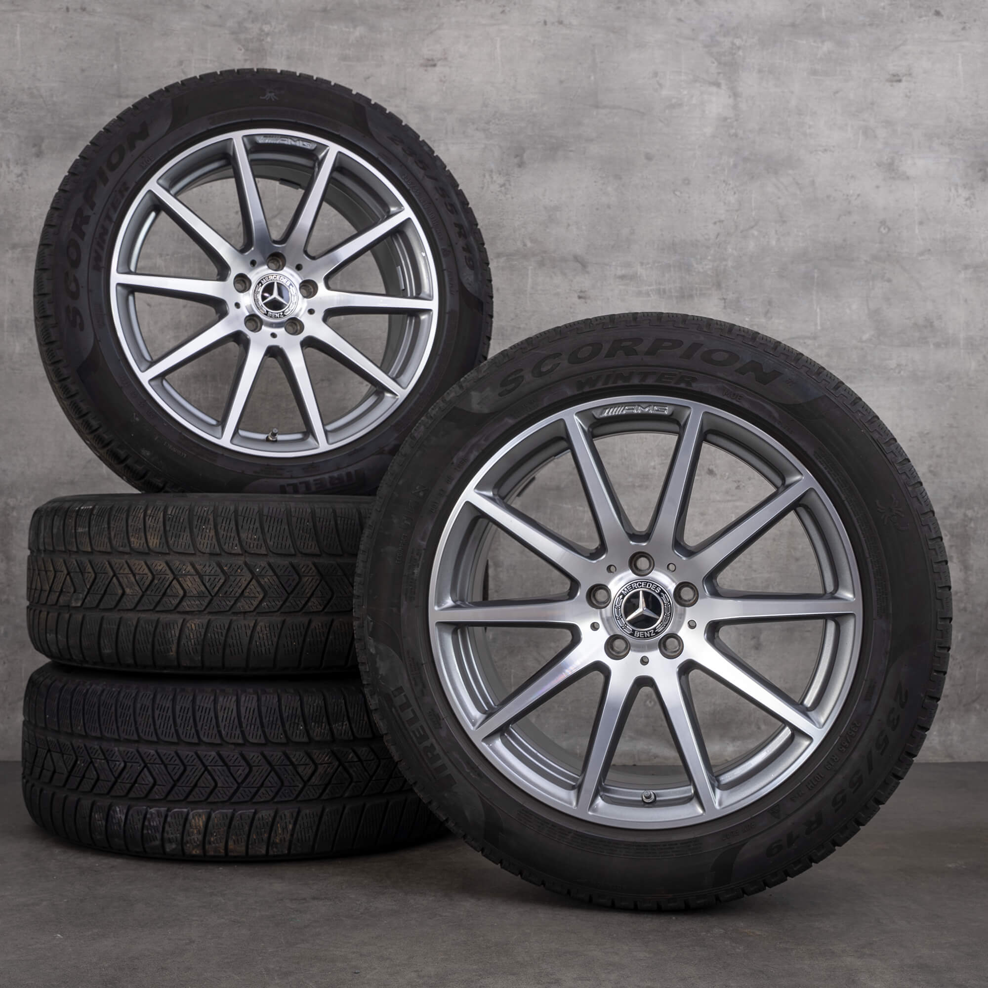 AMG 19 inch Mercedes Benz rims GLC63 C253 X253 winter wheels tires