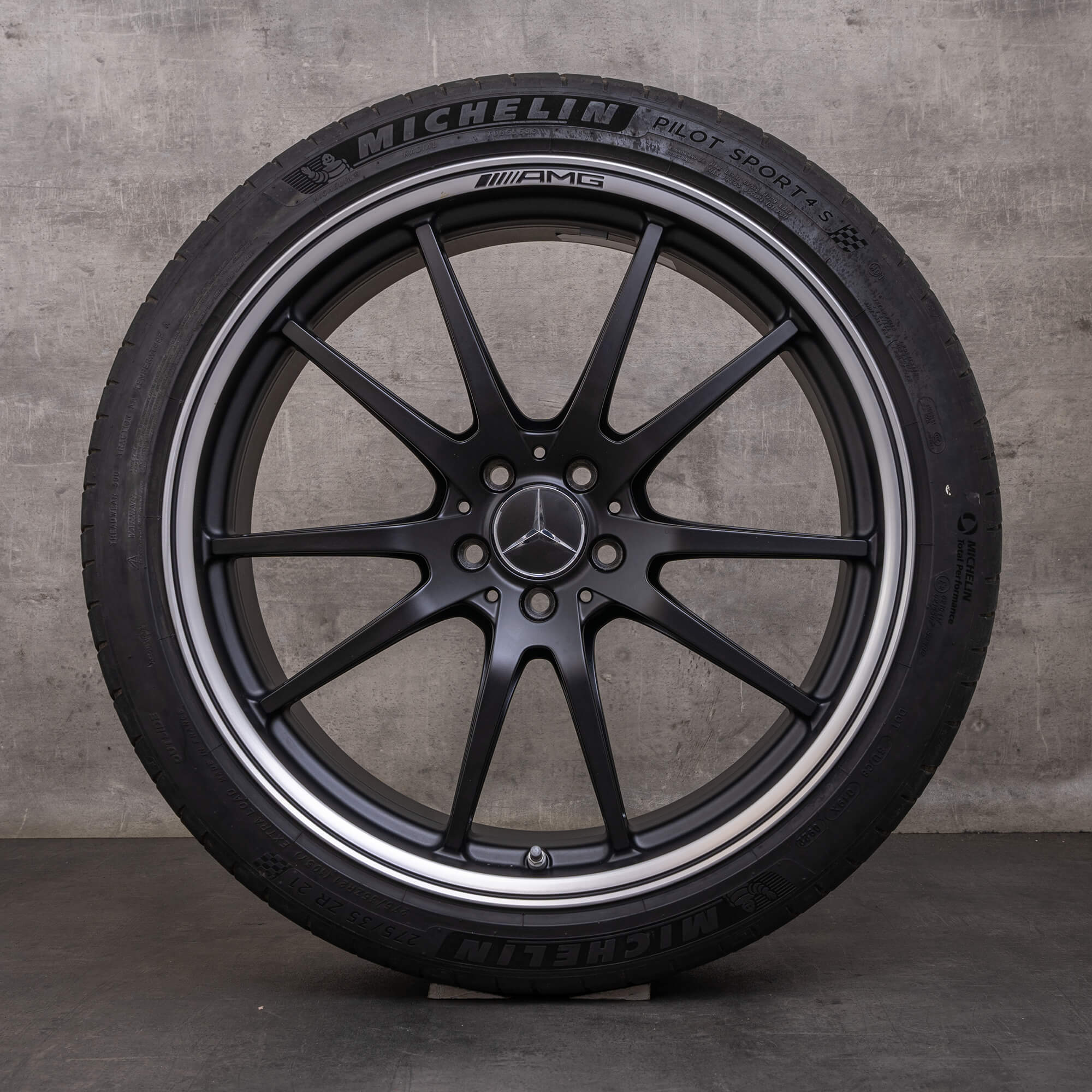 Oryginał Mercedes Benz AMG GT 43 53 63 & S 4Matic+ felgi 21 cali X290 4-drzwiowe koła letnie A2904011200 A2904011300 czarny mat Polerowane