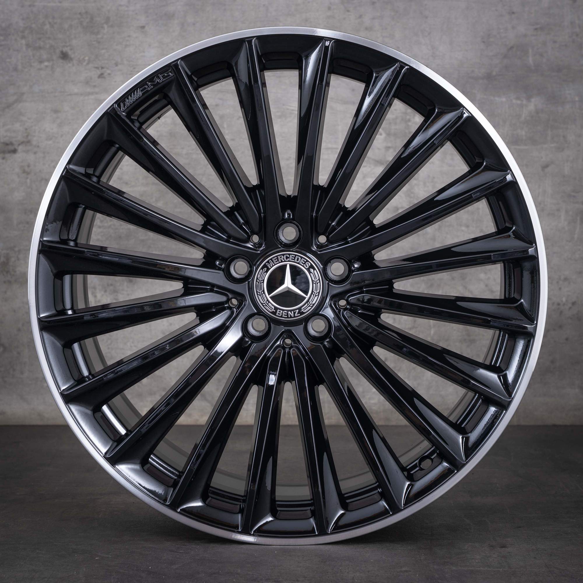 OEM Mercedes-Benz GLC AMG 20-inch X254 C254 summer wheels A2544010800 A2544010900 black, diamond cut NEW
