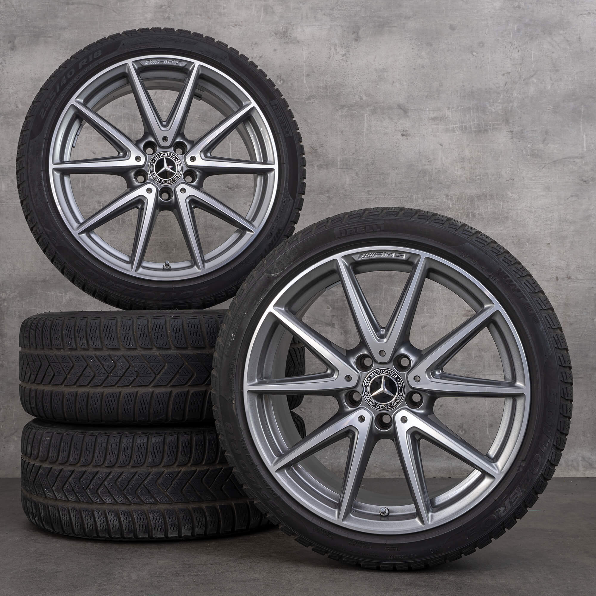 AMG 18 pollici Mercedes Benz A45 CLA45 250 Sport W176 W117 ruote invernali
