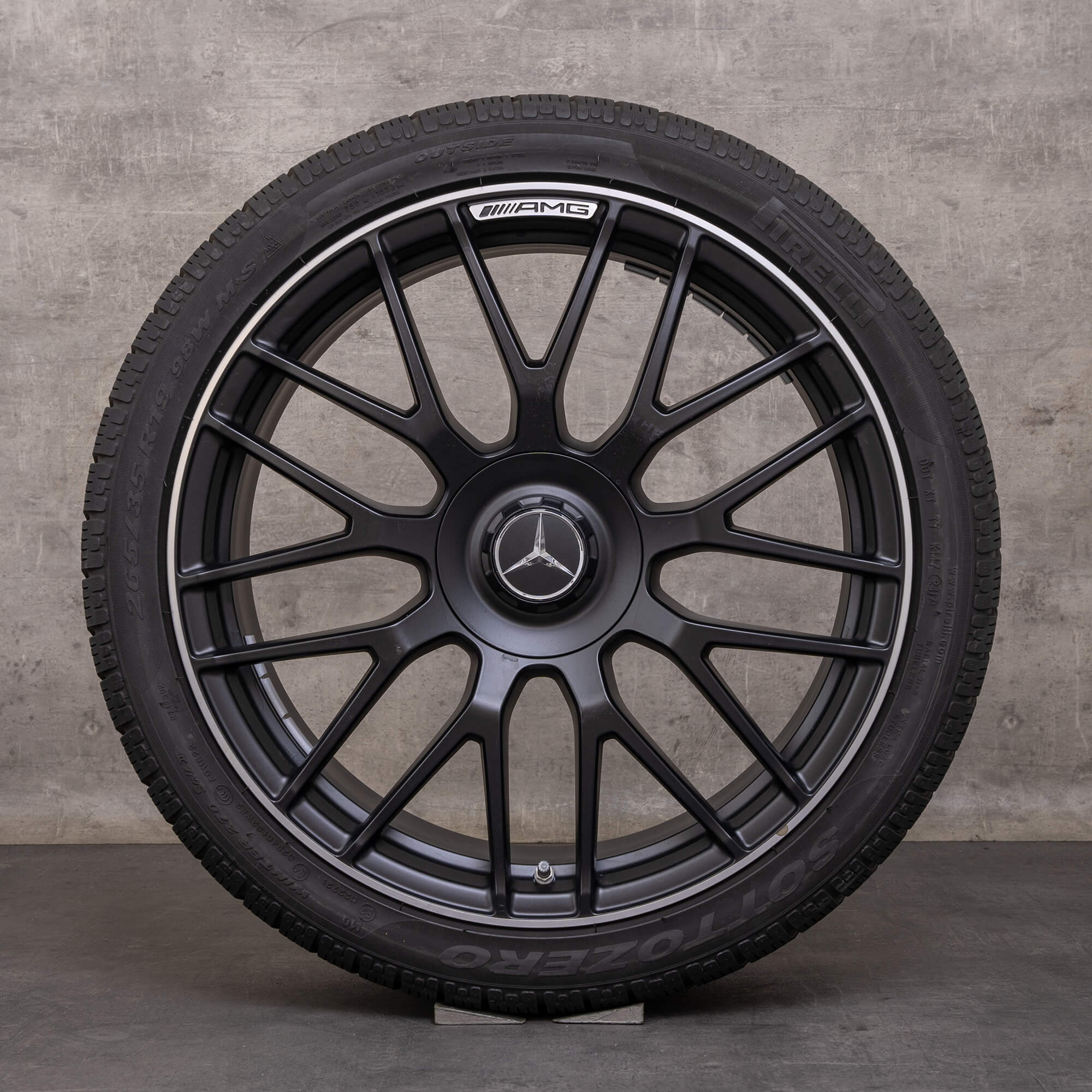 Originální zimni alu kola Mercedes Benz AMG GT 19 20 palcové ráfky C190 R190 A1904010700 A1904010800 černá matná
