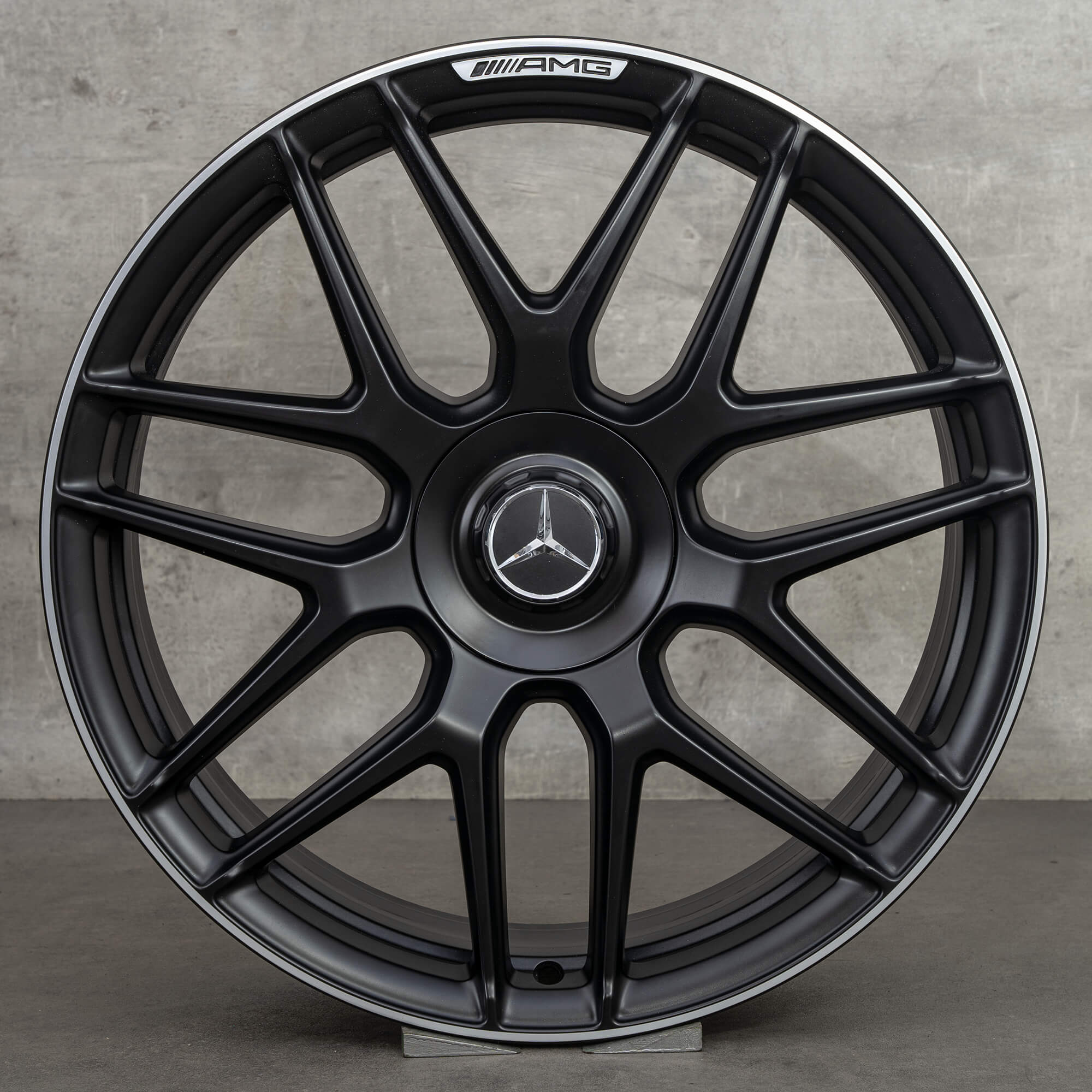 Orijinal Mercedes Benz S-Serisi S63 S65 AMG jantlar 20 inç W222 A217 C217 A2224014200 A2224014300 siyah mat parlak kaplama