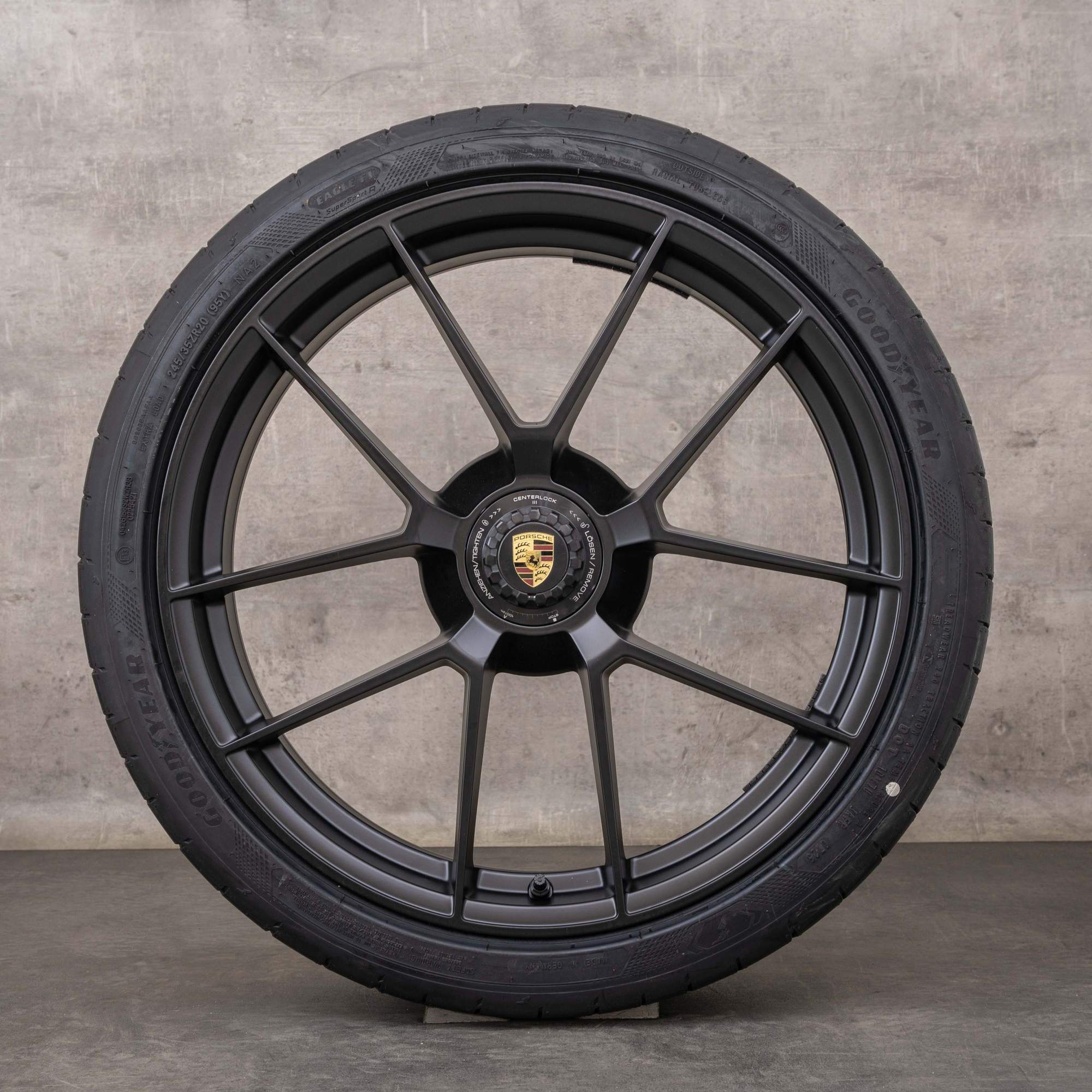 Originele Porsche 992 II velgen 20 21 inch Carrera GTS zomerwielen 992601025BT 992601025CA zwart mat NIEUW