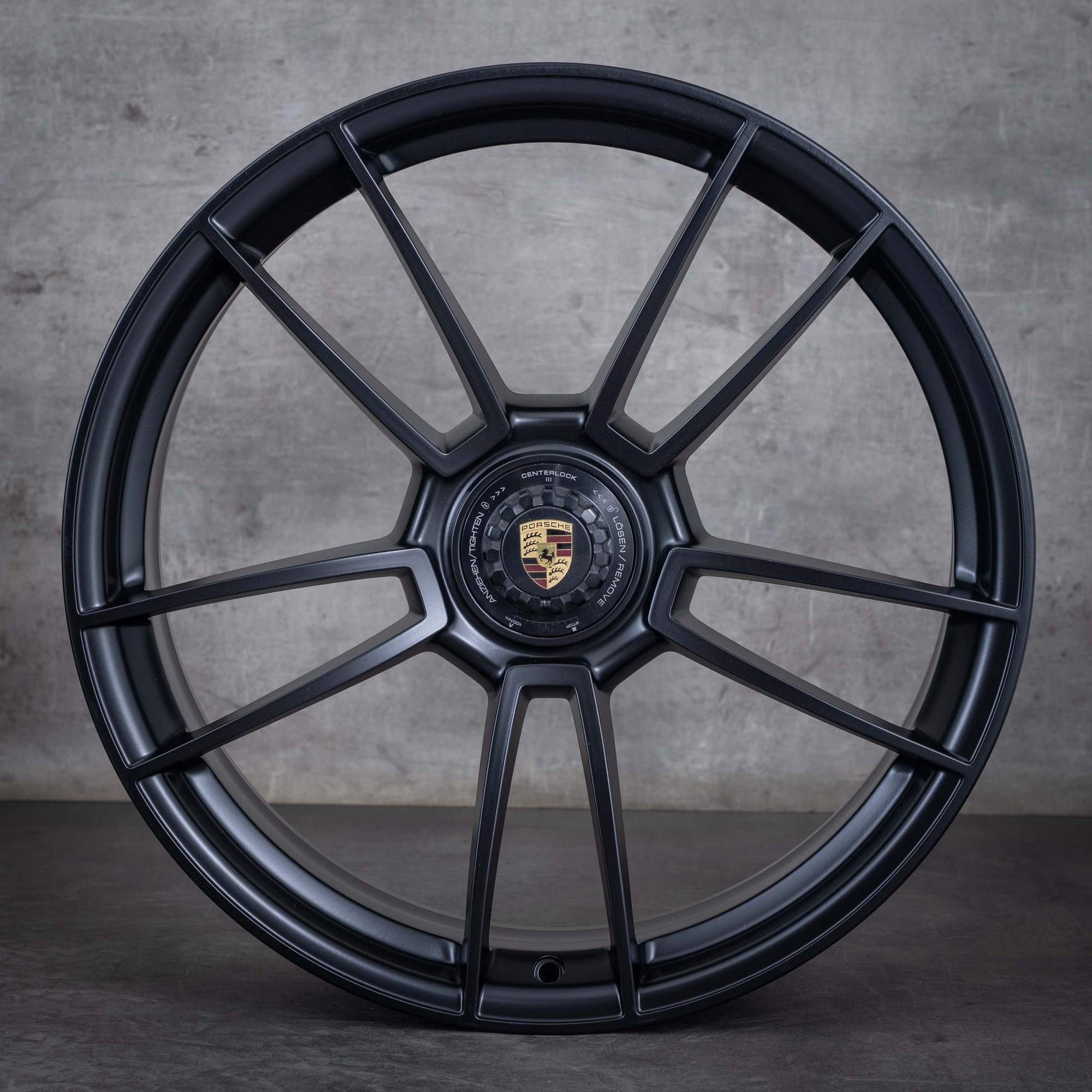 Oryginalne felgi Porsche 992 I 20 21 cali Turbo & S 992601025AB 992601025AC czarny mat