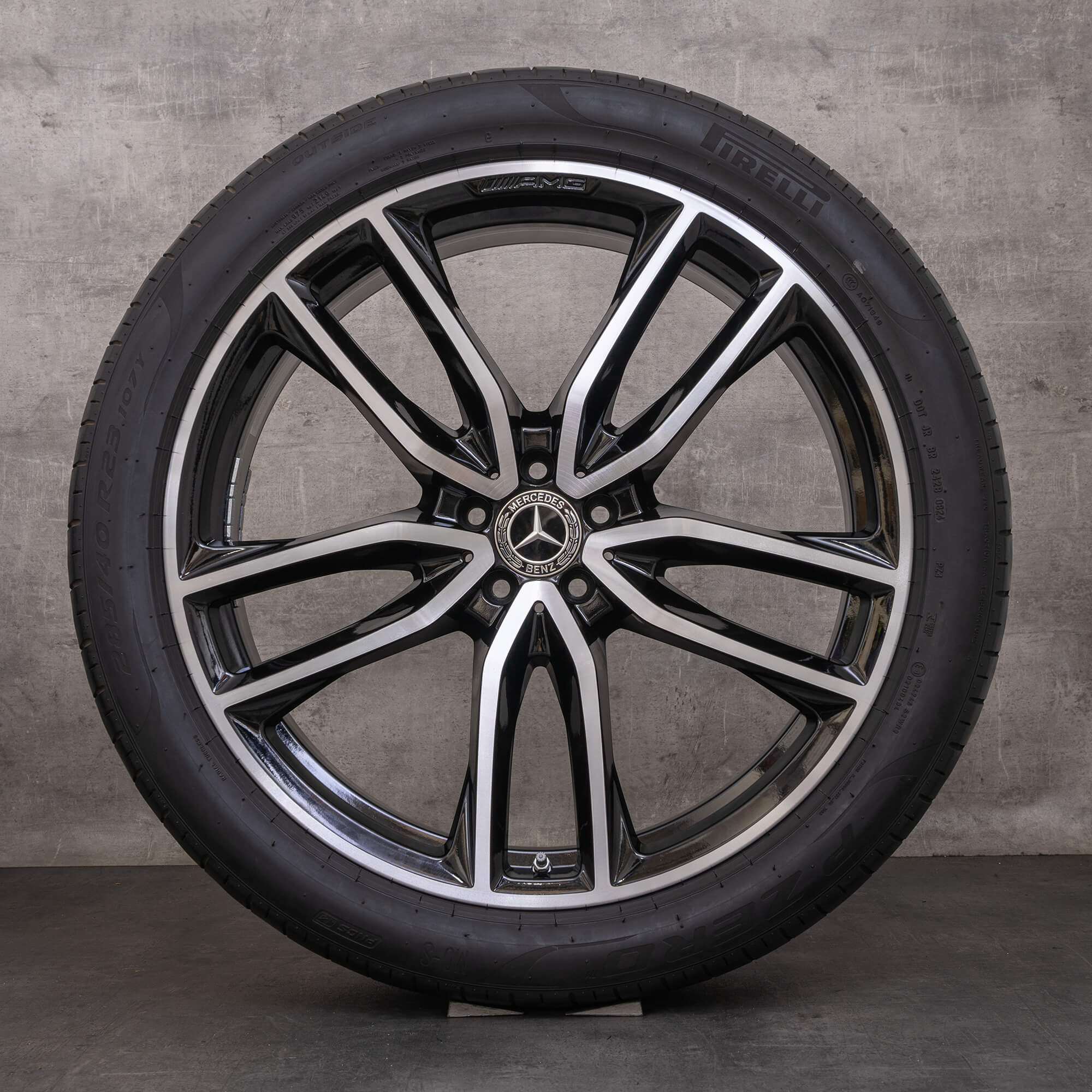 Oryginał Mercedes Benz GL GLS AMG koła 23 cale X167 letnie A1674017700 A1674017800 czarne Polerowane