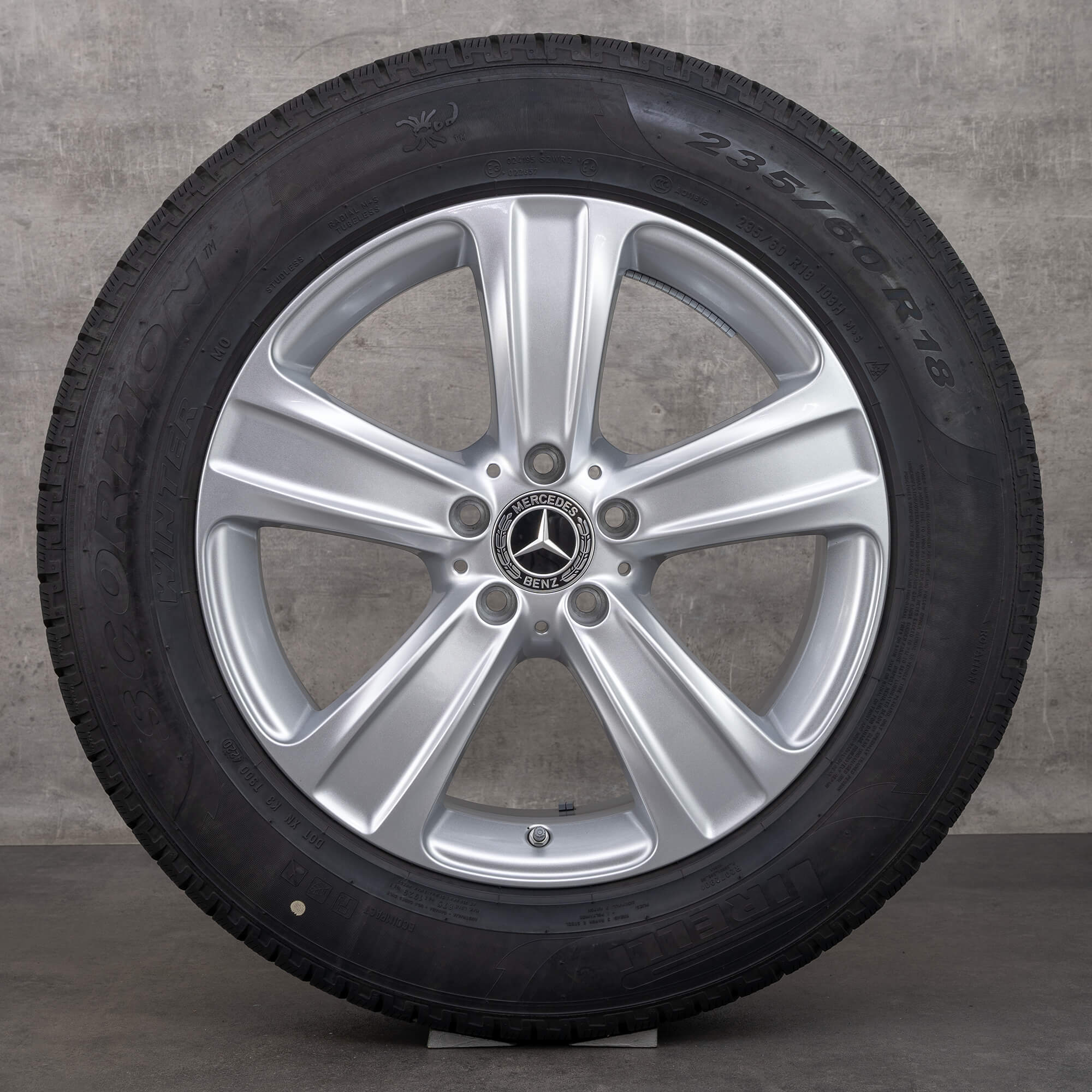 Mercedes 18 palcové ráfky GLC W253 X253 C253 kompletni zimni alu kola A2534012100