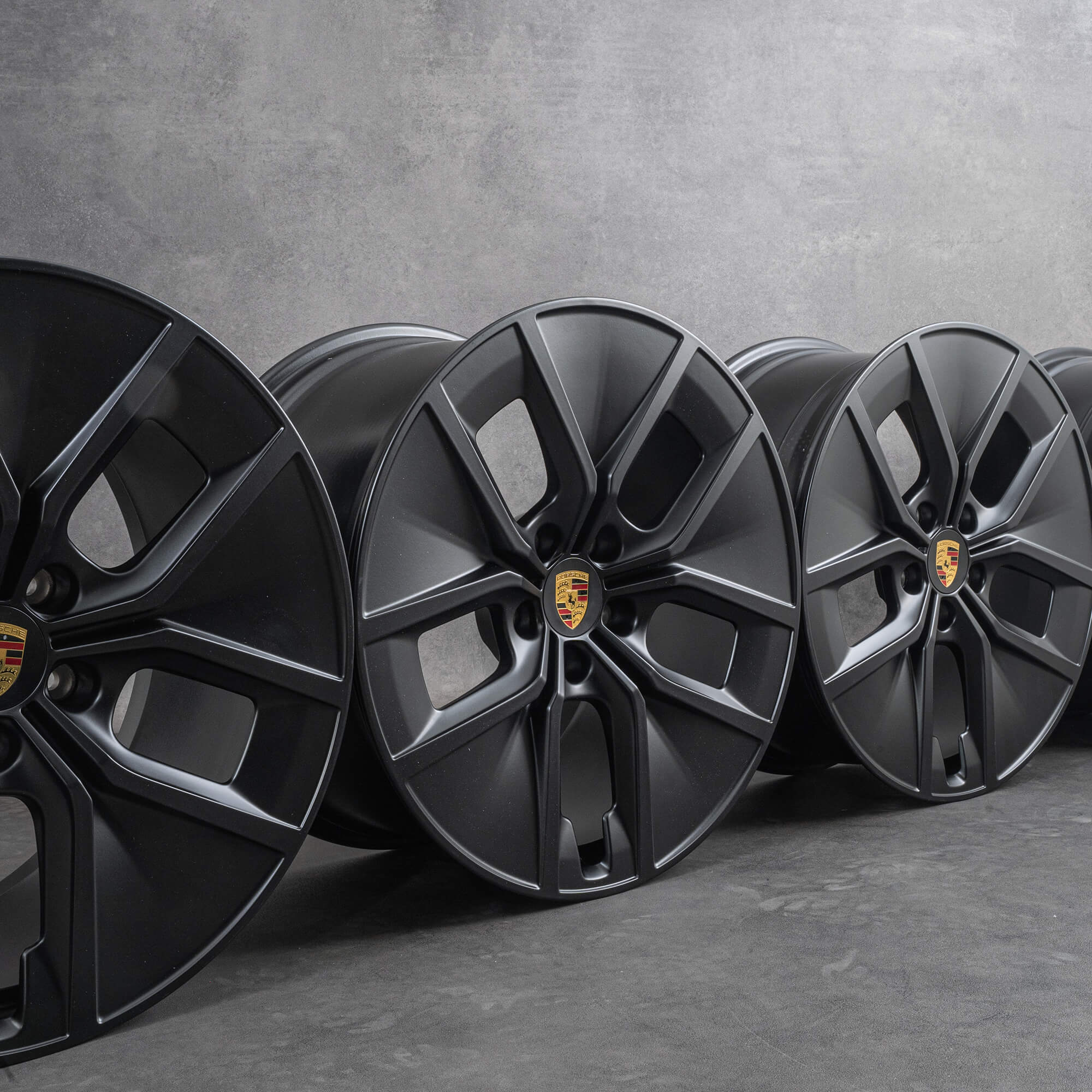 Genuine Porsche Taycan cerchi 21 pollici 9J1601025BS 9J1601025BT Aero nero