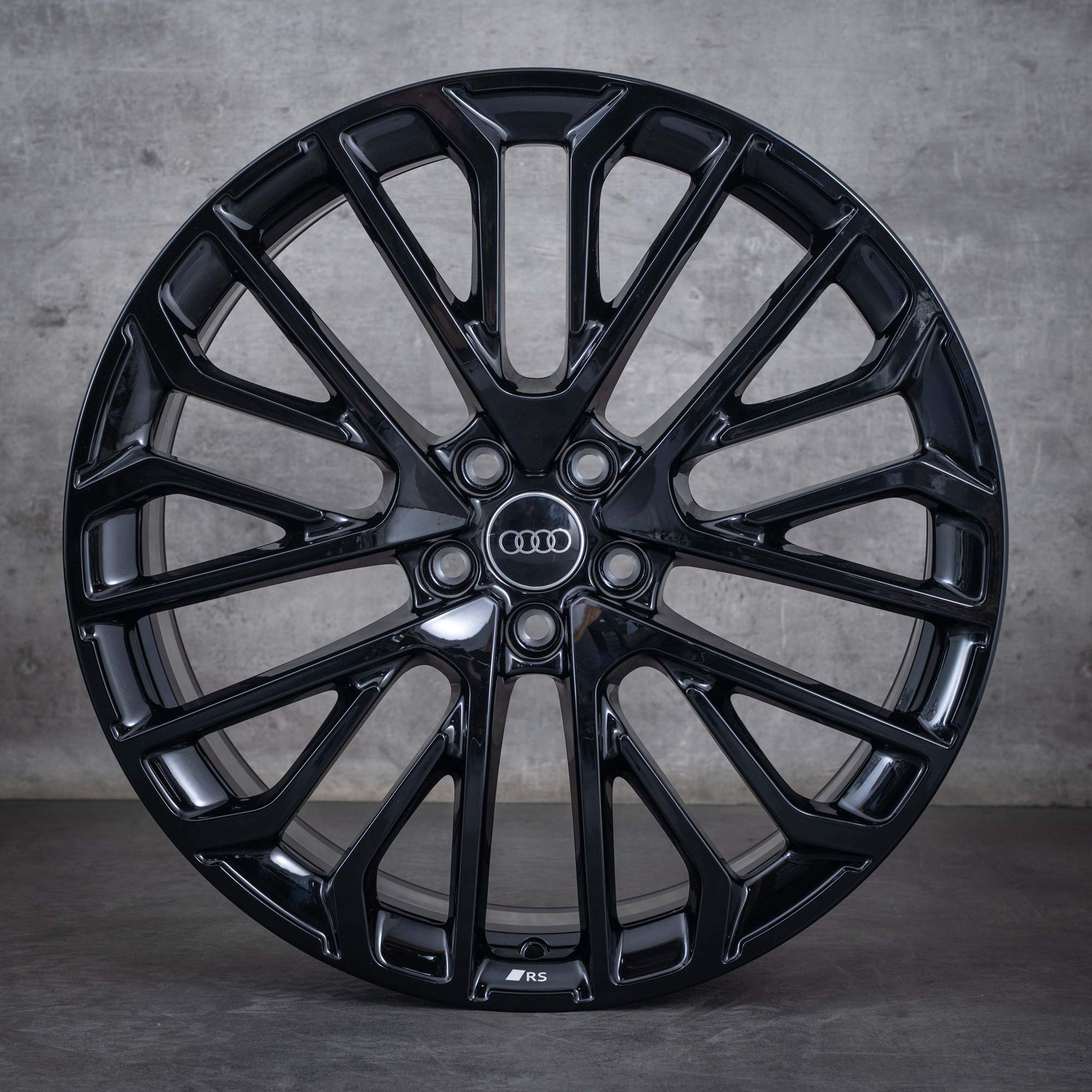 Oryginalne felgi Audi A6 S6 21 cali 4K C8 C9 4P0601025N czarny połysk NOWOŚĆ