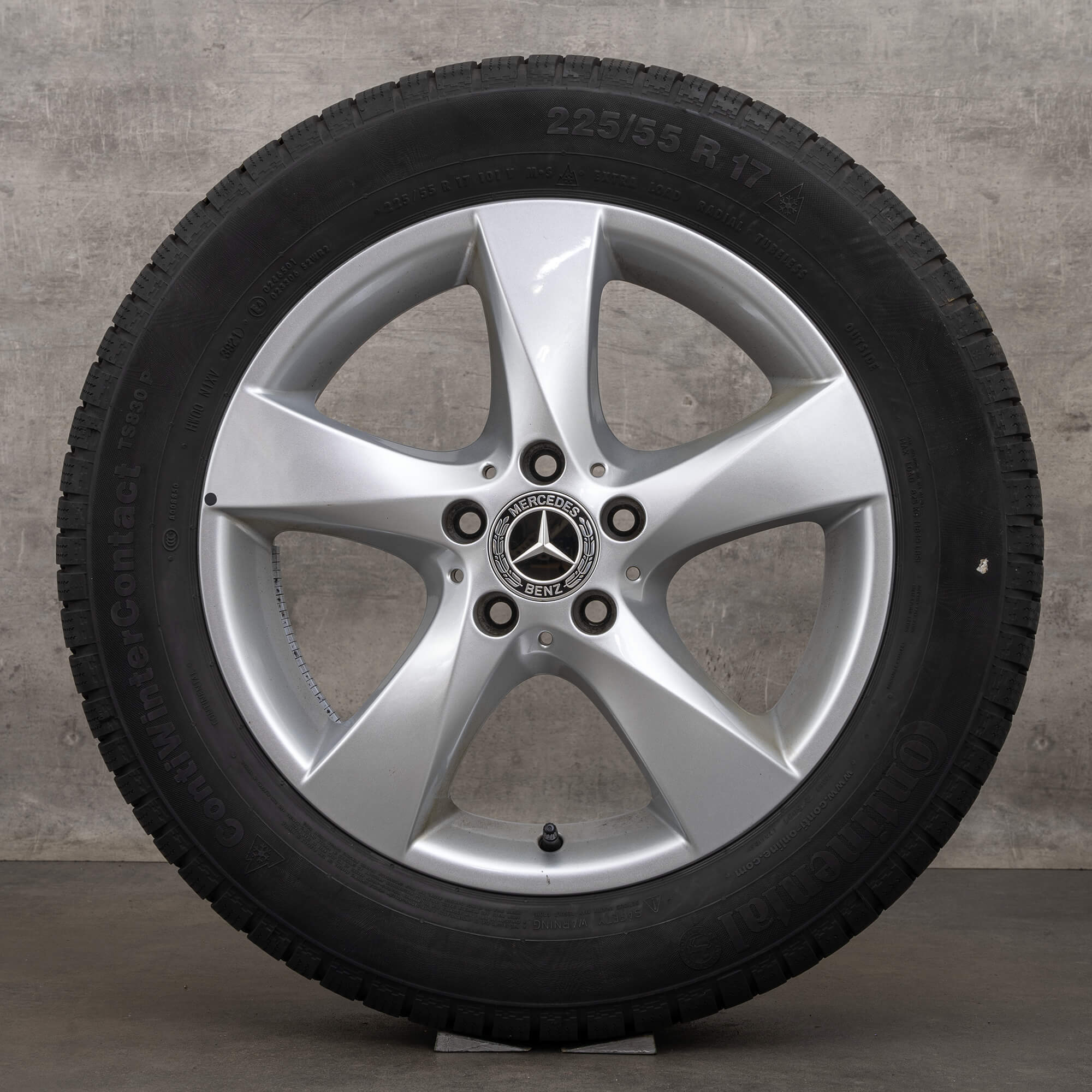 Oryginał Mercedes Benz Vito Viano Klasa V koła zimowe 17 cali W447 felgi A4474012200 srebrne
