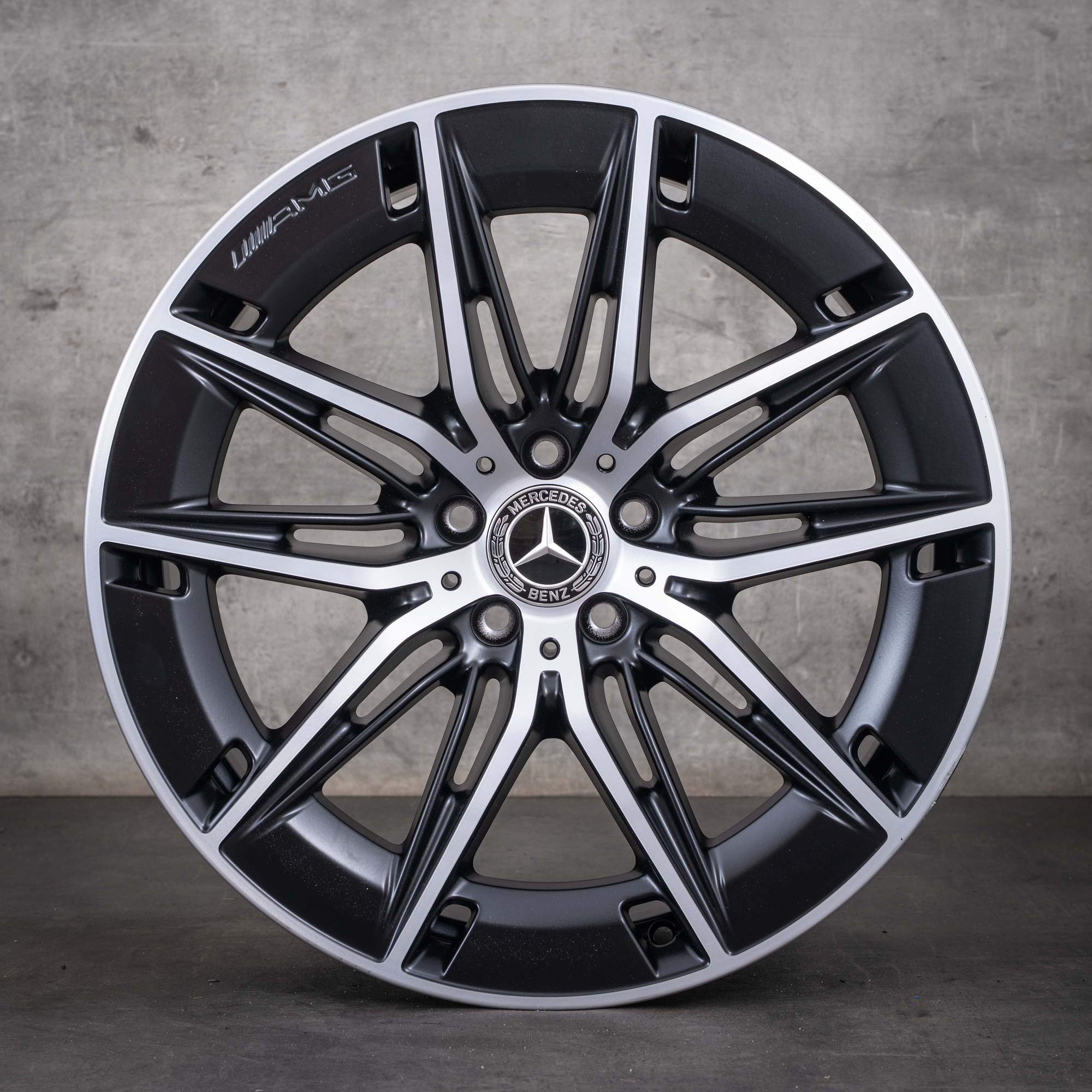 Original Mercedes Benz E-Klasse E53 AMG Felgen 20 Zoll W214 S214 A2144011100 A2144011200 schwarz matt glanzgedreht NEU