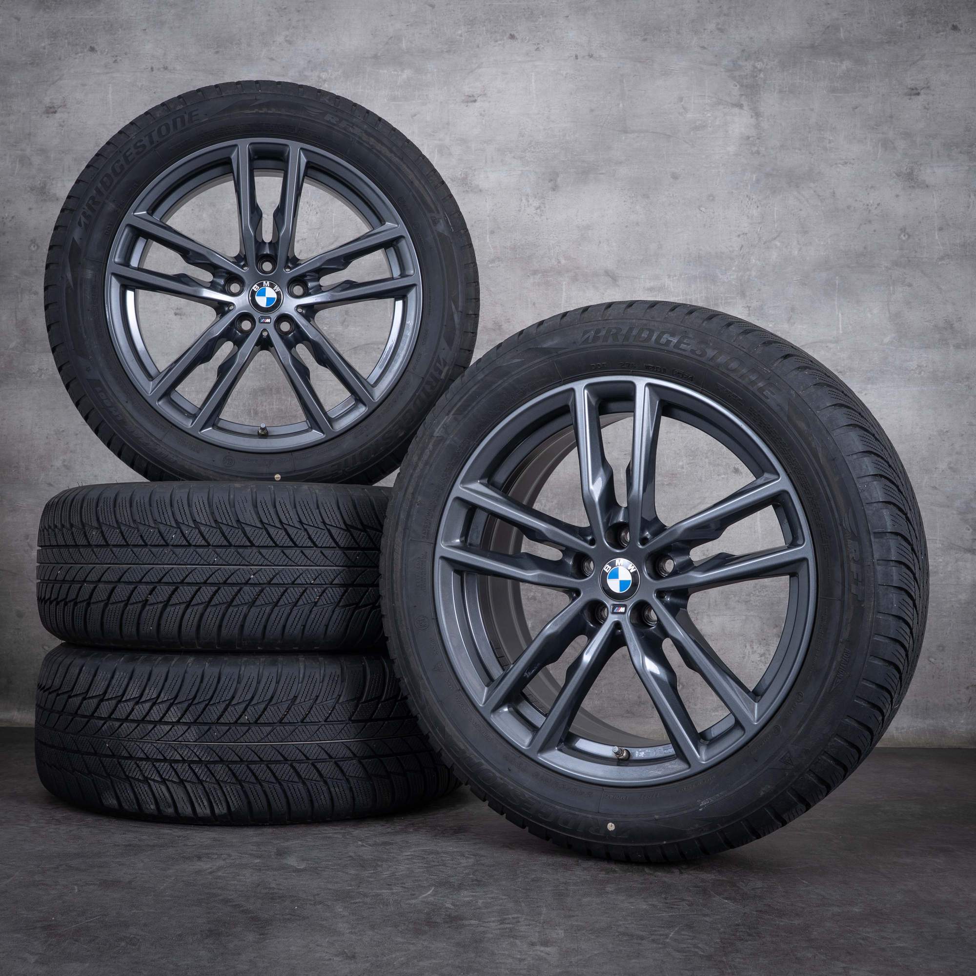 Originali BMW X3 X4 cerchi invernali 19 pollici G01 G02 auto styling 698 M 8093921 grigio orbita lucido