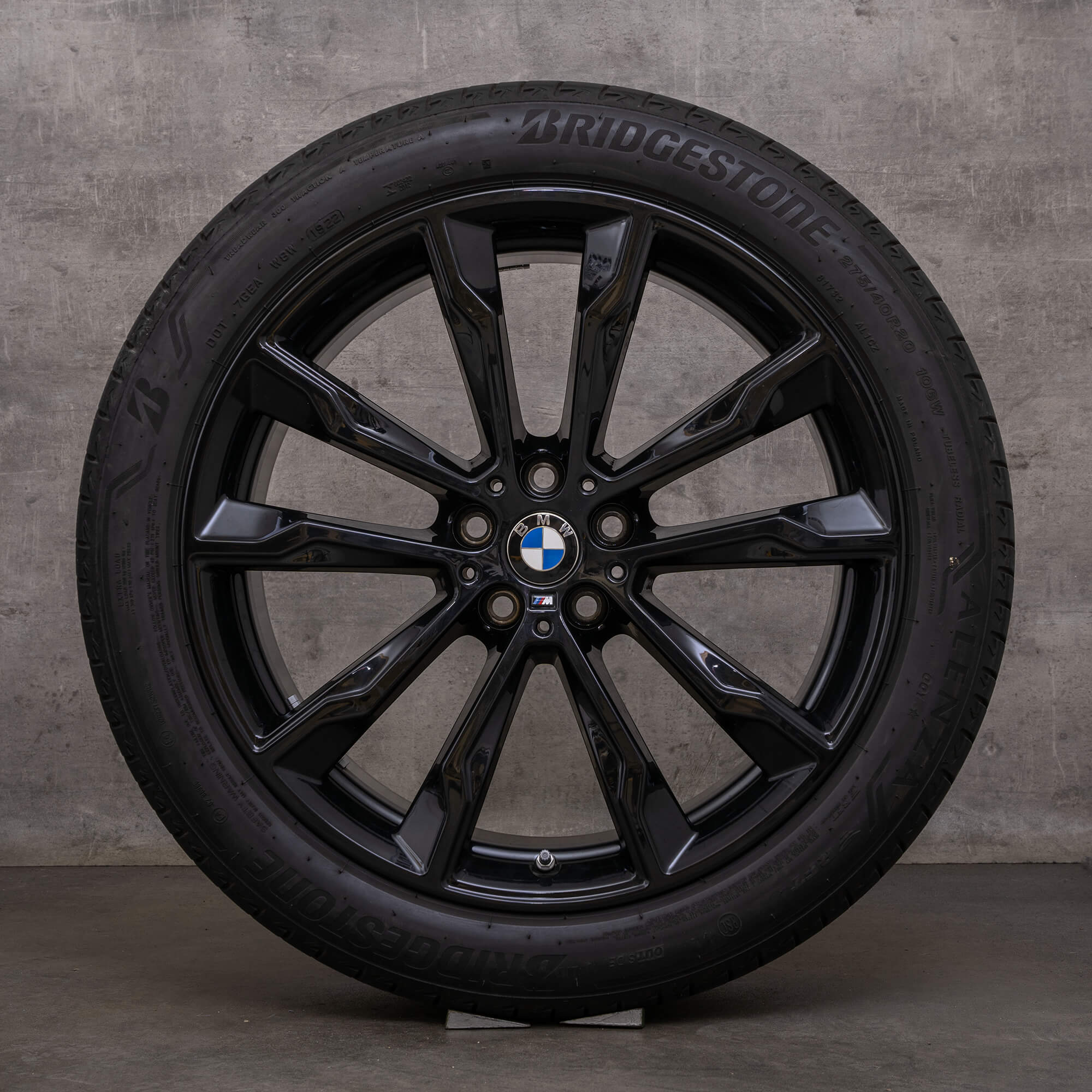 Original BMW X3 X4 Felgen 20 Zoll G01 G02 Sommerreifen 699 M 7916265 7916266 jet black