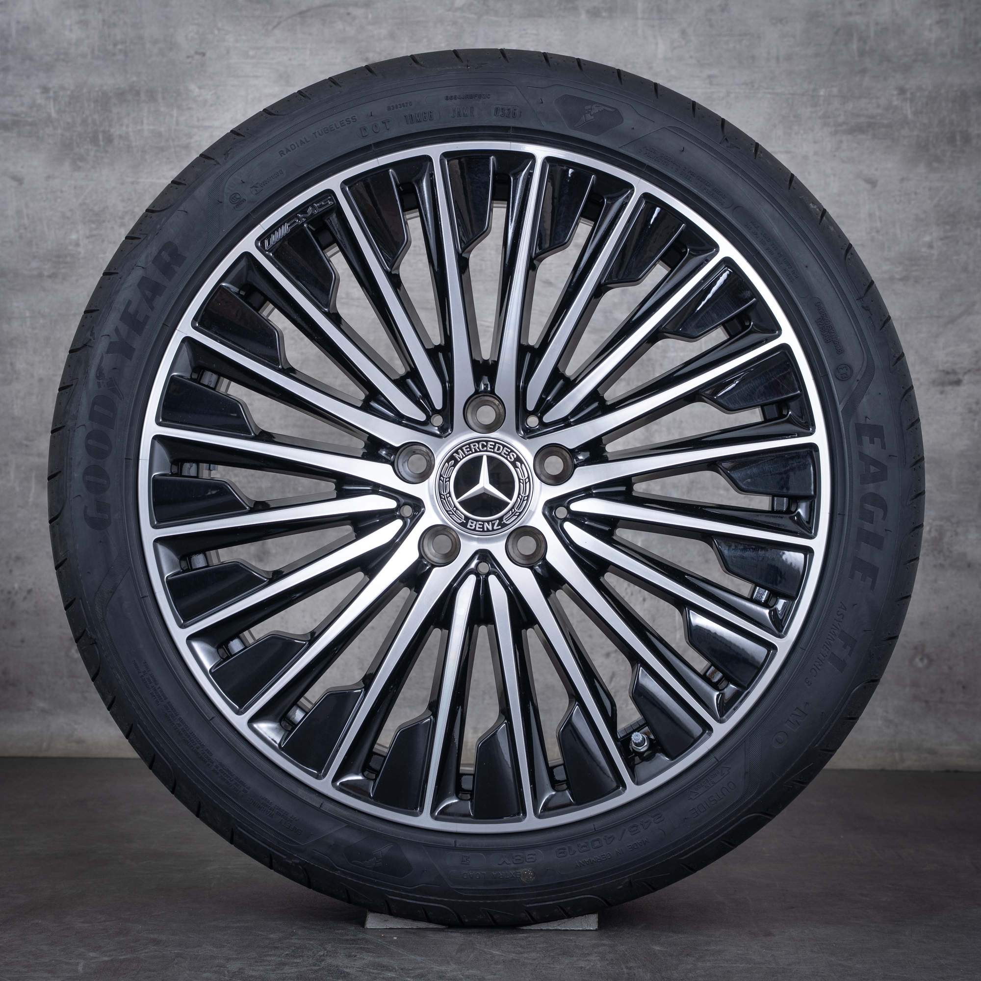 OEM Mercedes Benz CLE AMG rims 19 inch C236 A236 summer wheels A2364011900 A2364012000 black polisched