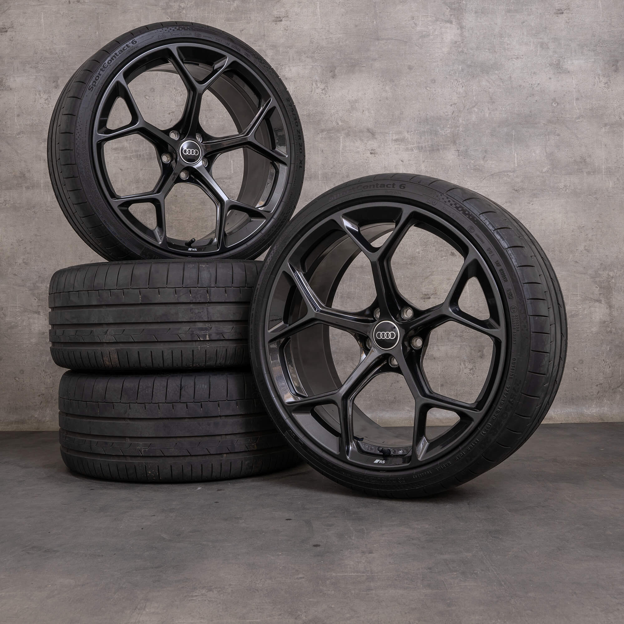 OEM Audi RS4 RS5 wheels 20 inch B9 8W F5 summer 8W0601025GJ dark titanium gloss