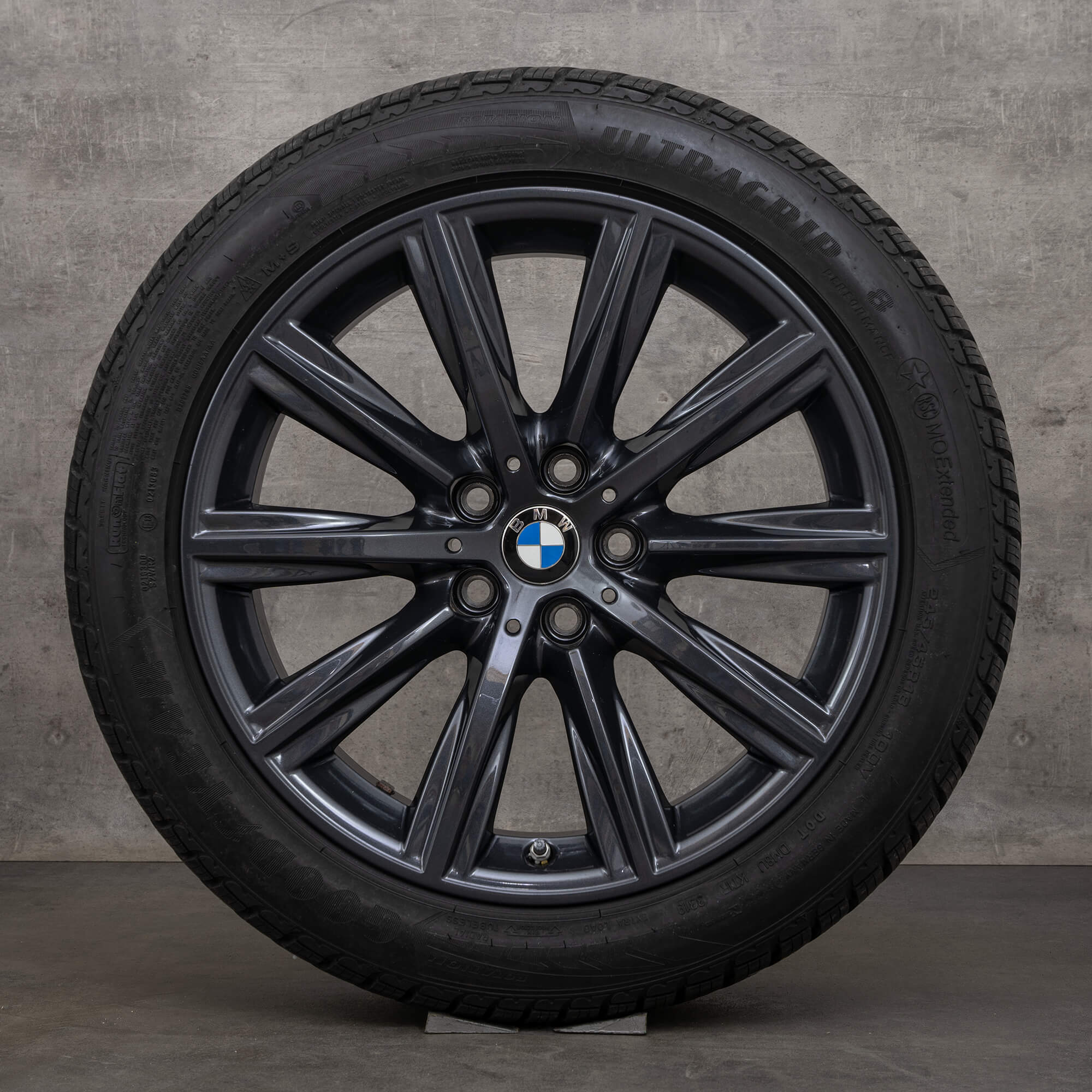 BMW Série 5 G30 G31 roues hiver complètes pneus jantes 18 pouces 6874441