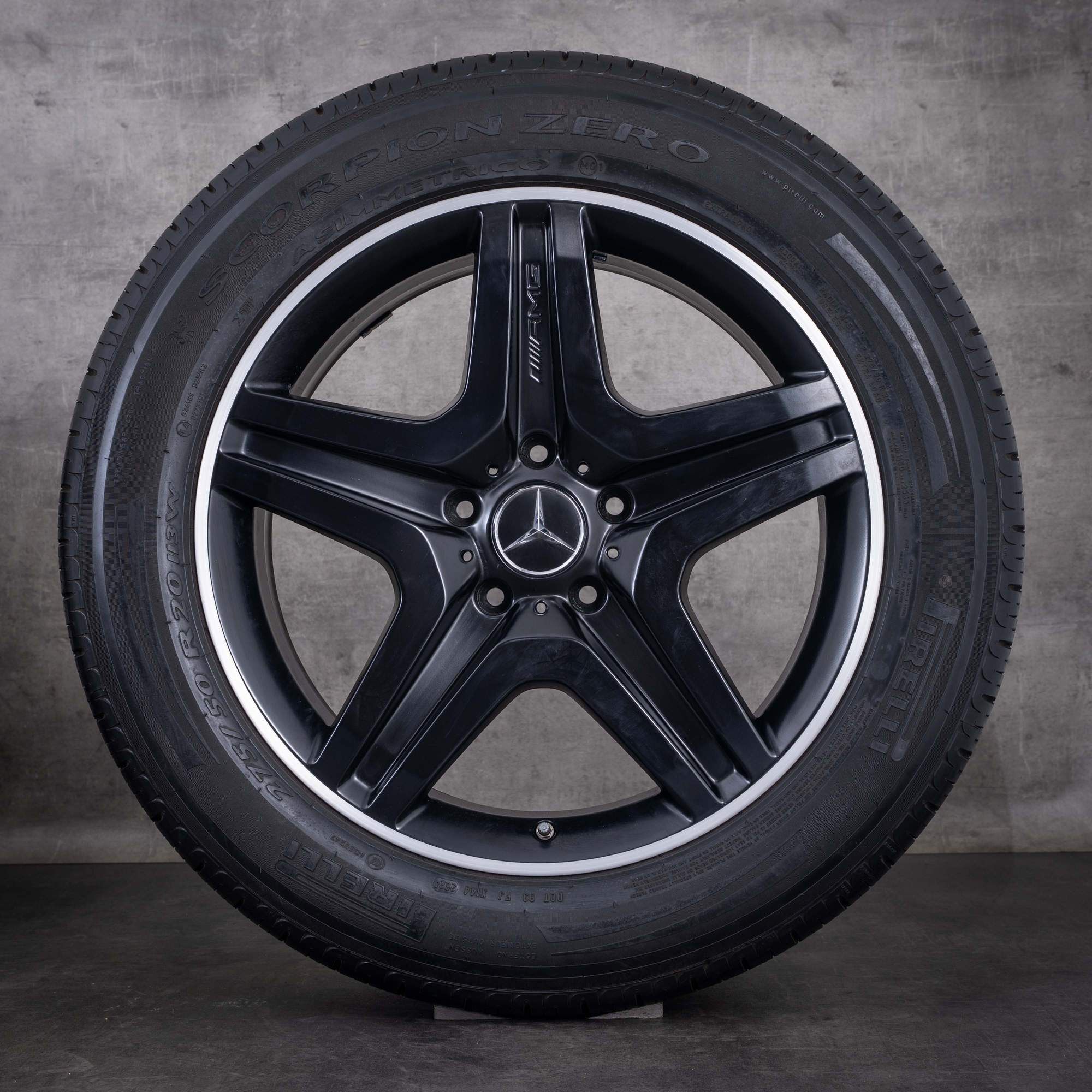 OEM Mercedes-Benz G-Class AMG 20inch rims W463 W465 G63 G65 summer wheels A4634012702 matte black diamond cut