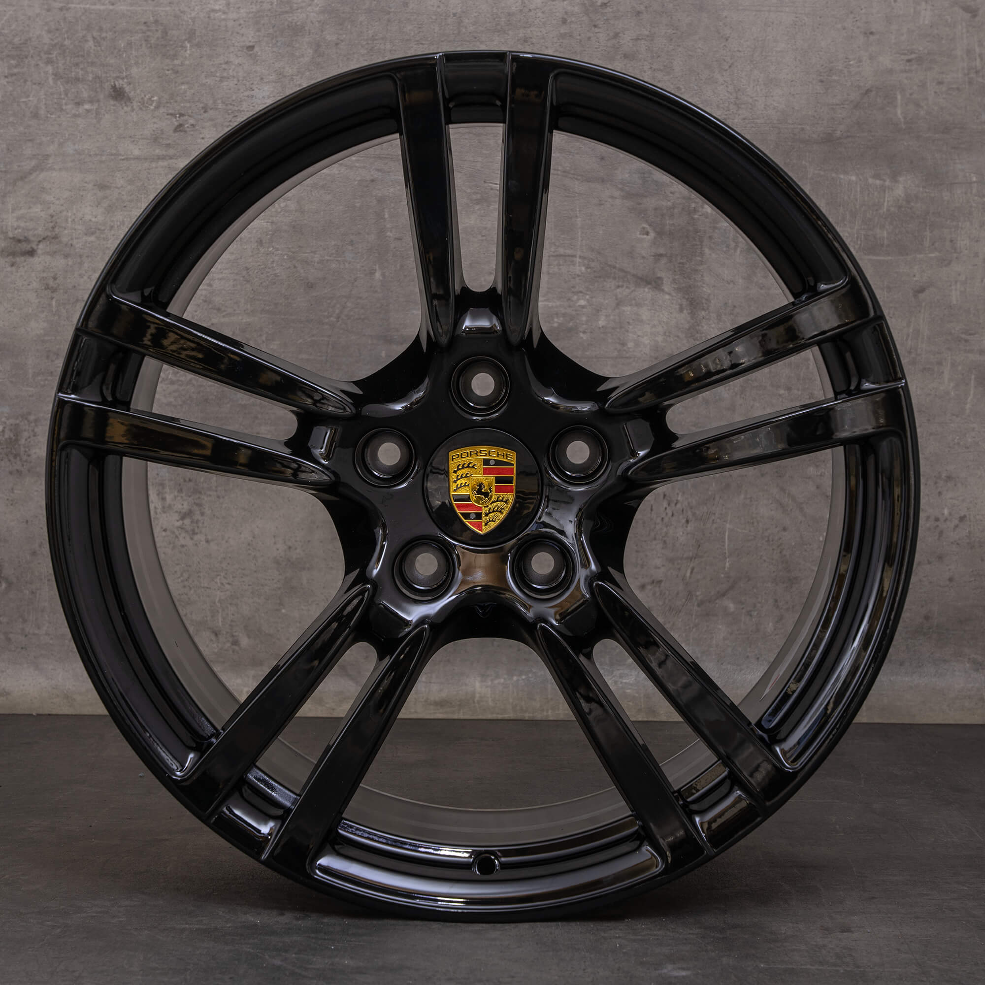 Alkuperäiset Porsche Panamera 970 vanteet 20 tuuman 97036217806 97036219204 musta kiiltävä
