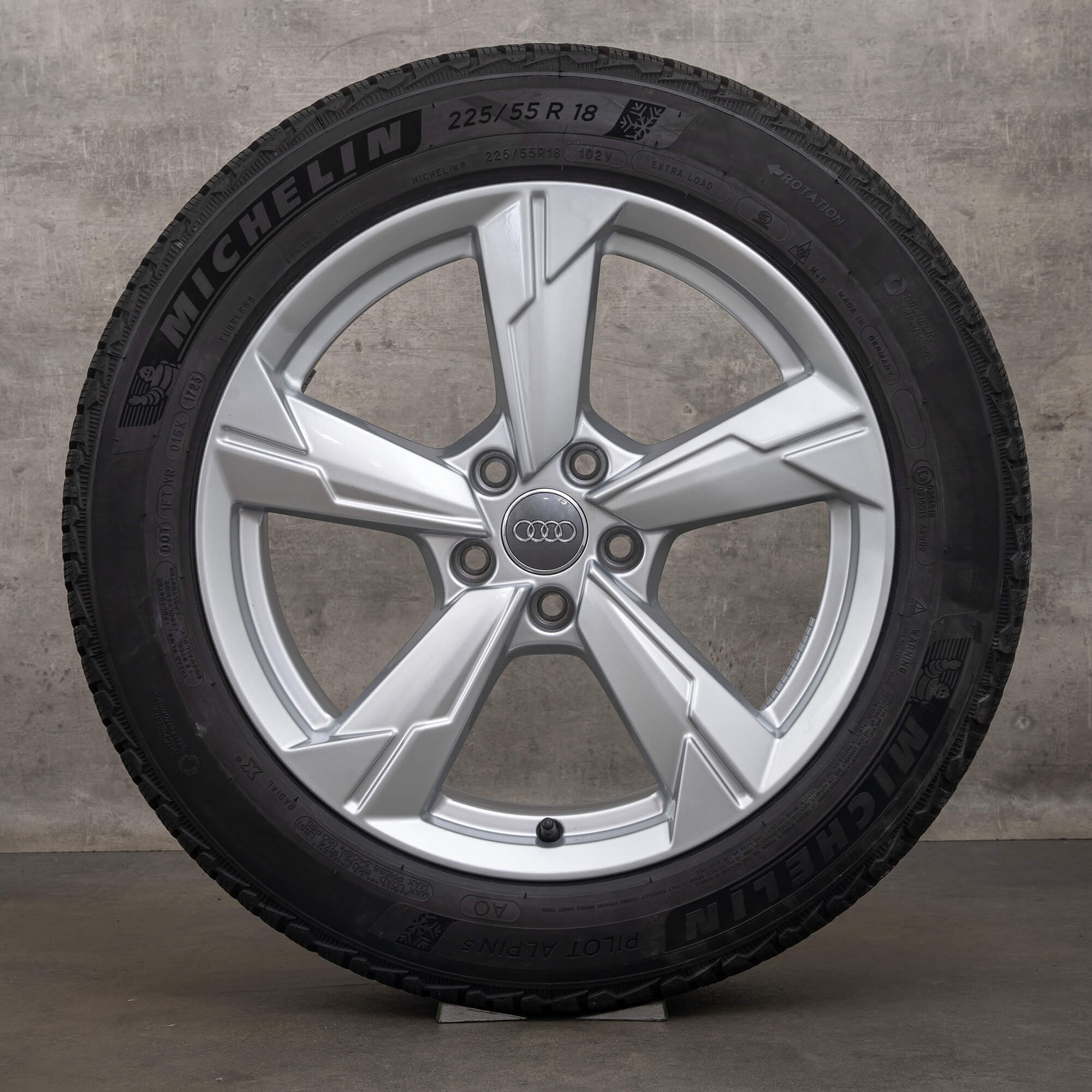 Jante vară originale Audi A6 S6 18 inch 4K C8 jante 4K0601025D argintiu