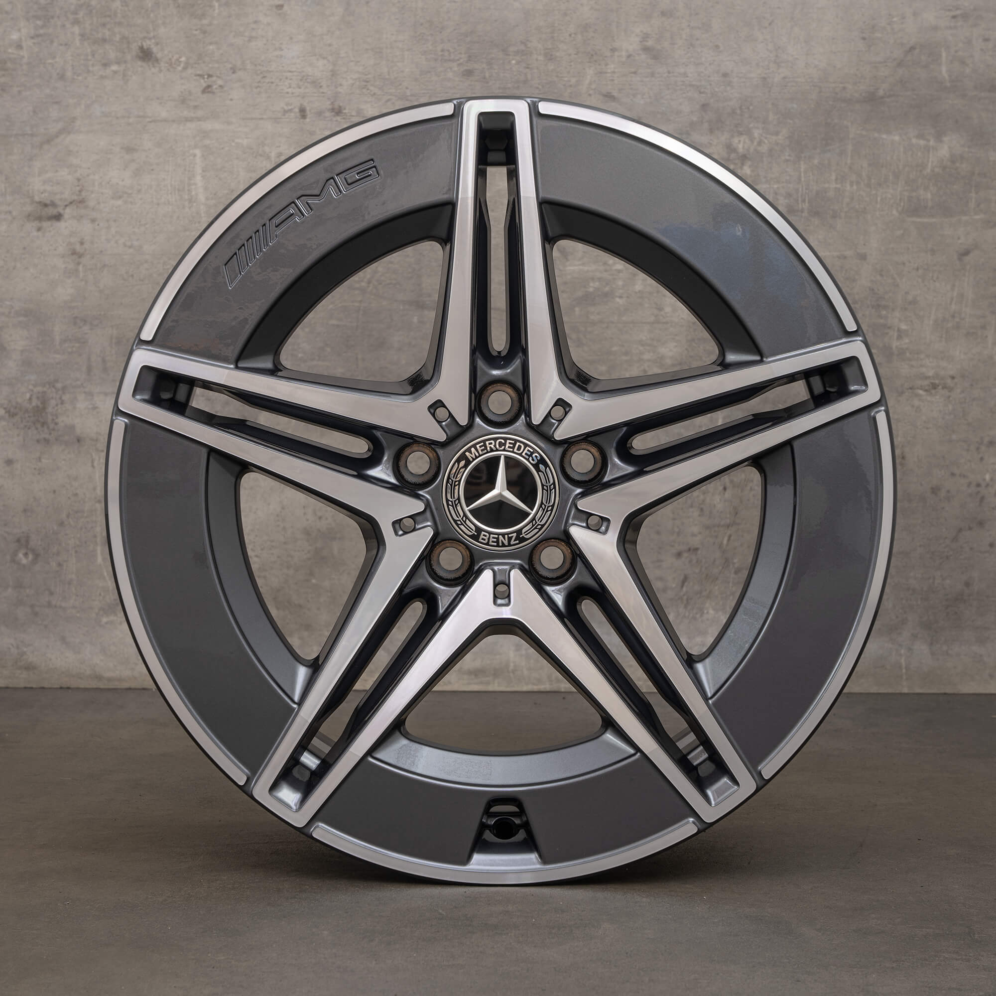 Oryginał Mercedes Benz Klasa C Hybryda Felgi 18 cali W206 S206 C300e C300de C400e A2064017600 A2064016600 himalaya grey NOWOŚĆ