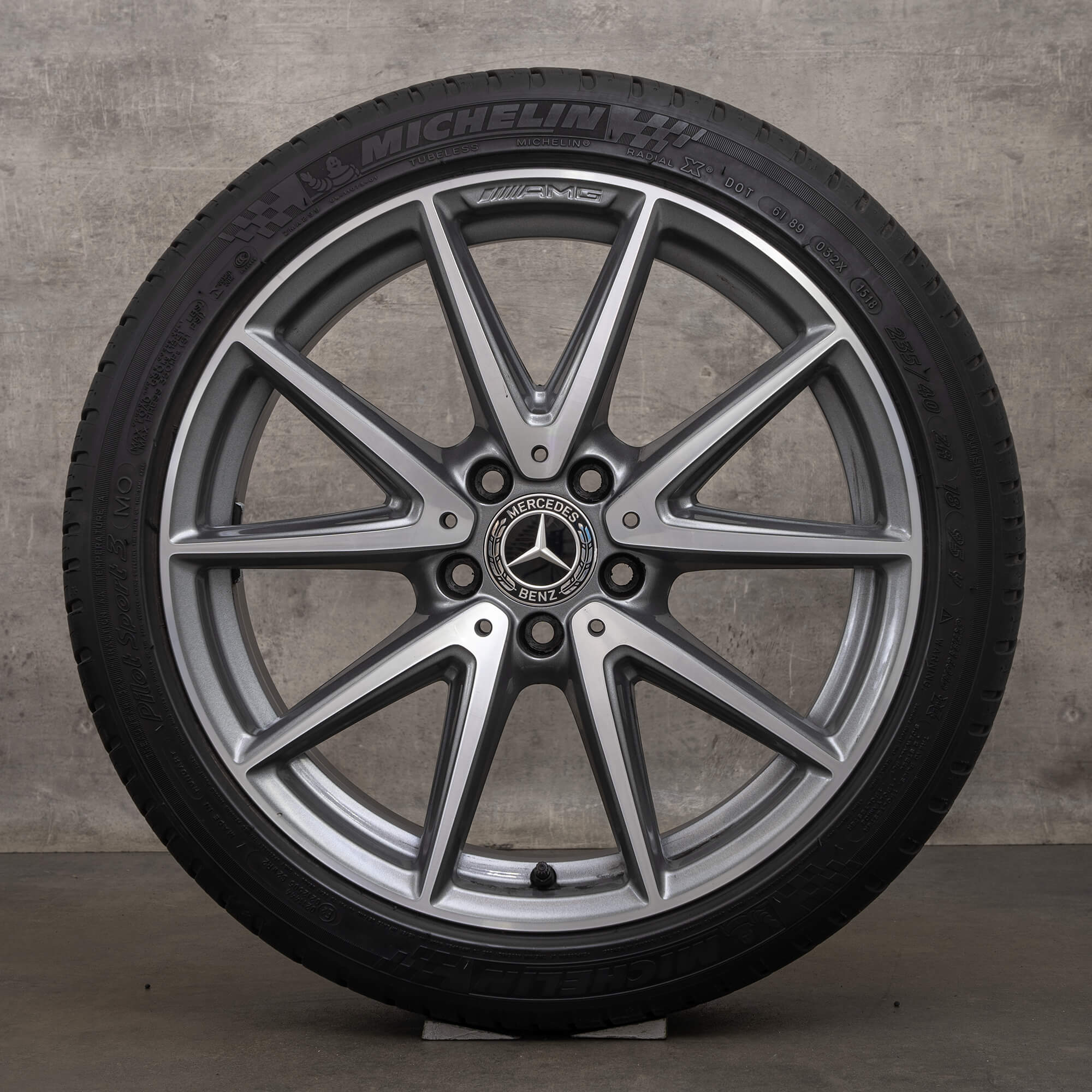 Original AMG Mercedes Benz A Klasse A45 CLA45 Felgen 18 Zoll 250 Sport W176 W117 Sommerreifen A1764010800 Sommerräder